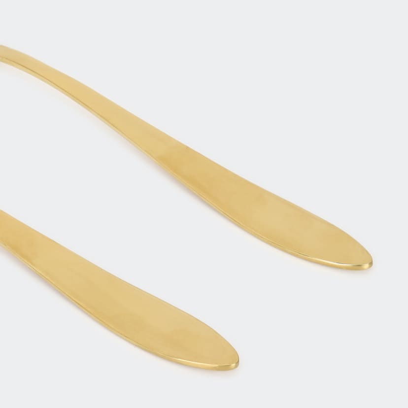 2 Pack Salad Servers Gold Look Kmart