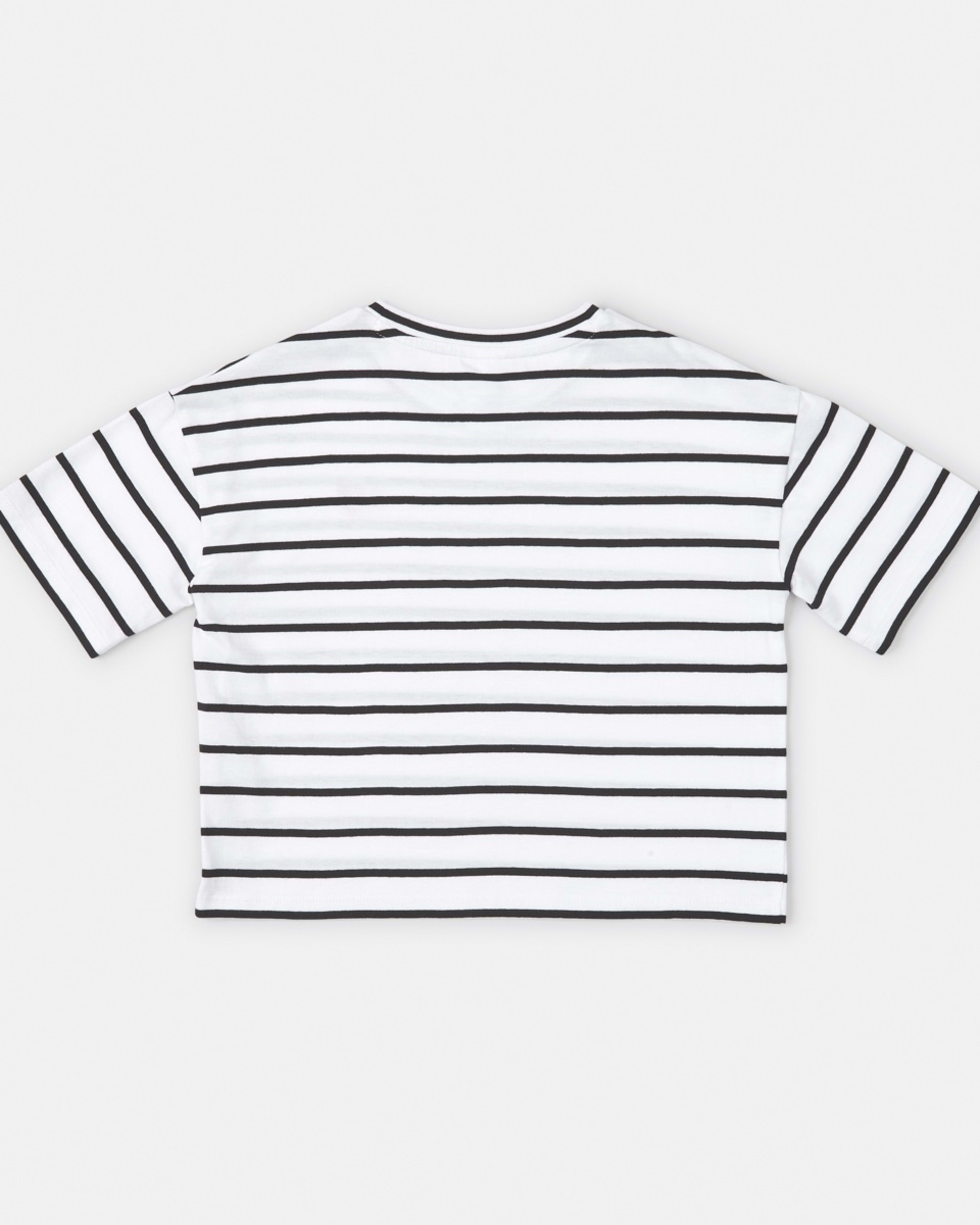 8 Short Sleeve Stripe T-shirt Blk Stripe, 8 of 8