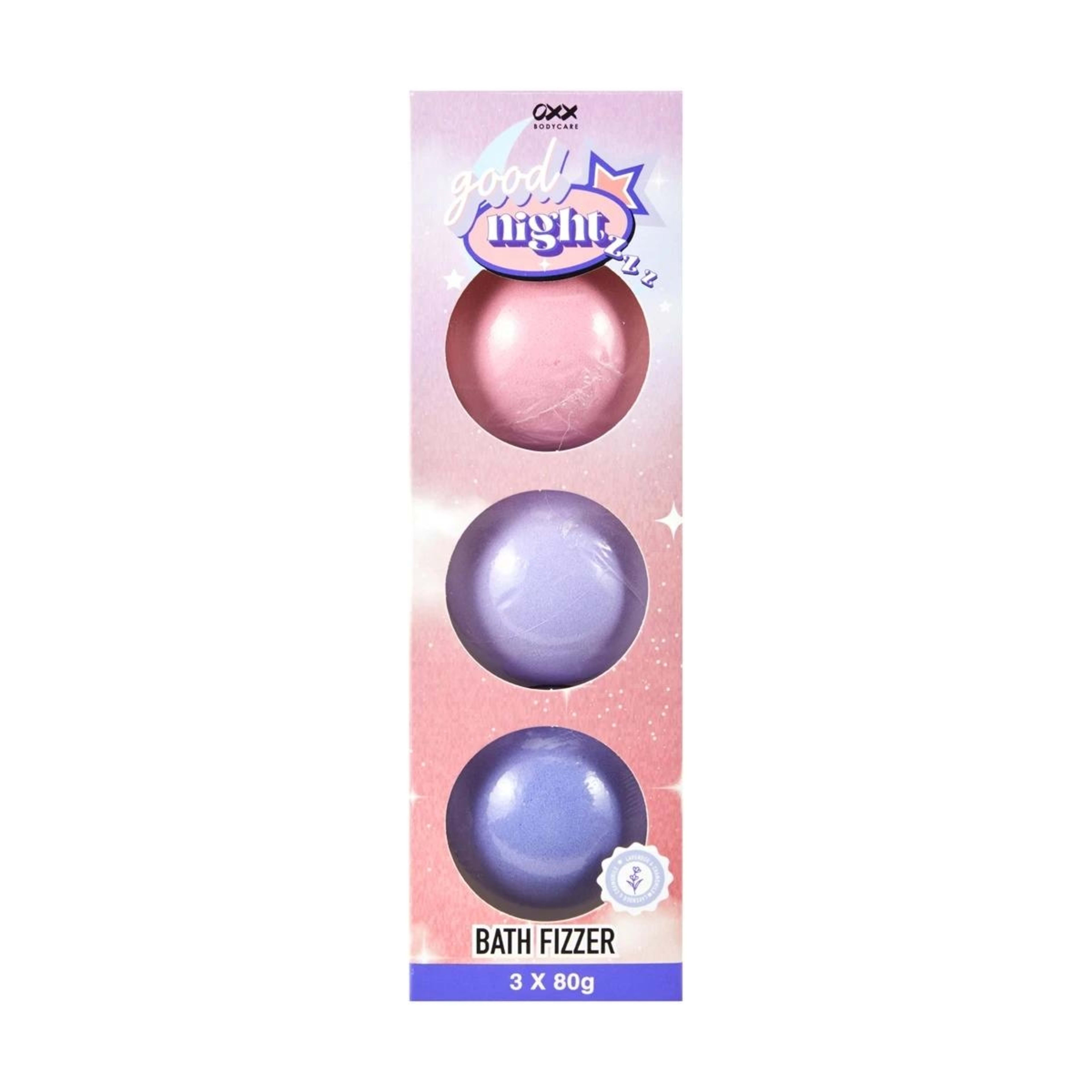 1 OXX Bodycare Good Night Bath Fizzer - Lavender and Chamomile, 1 of 4