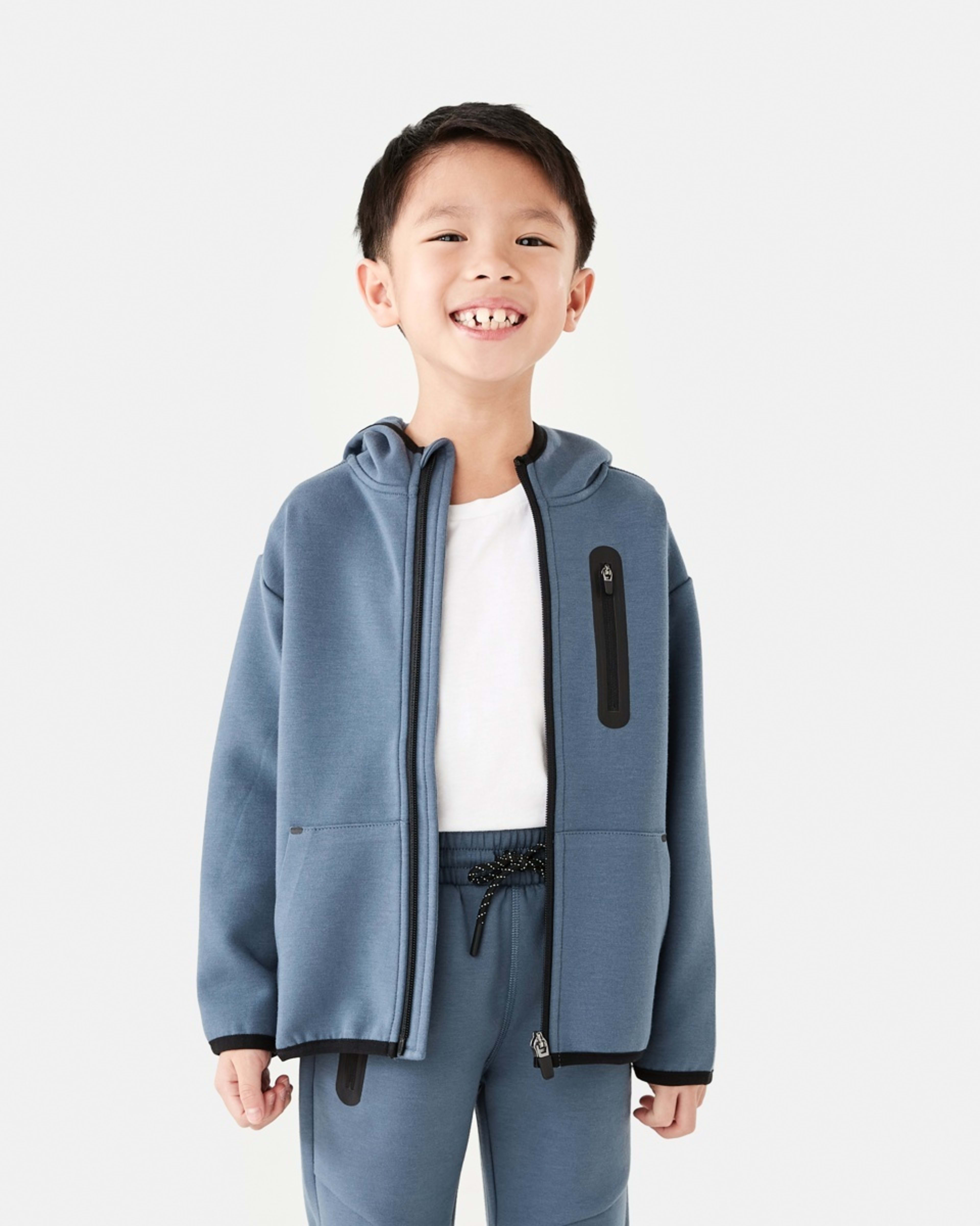 1 Active Kids Hoodie Vintg Blue, 1 of 10