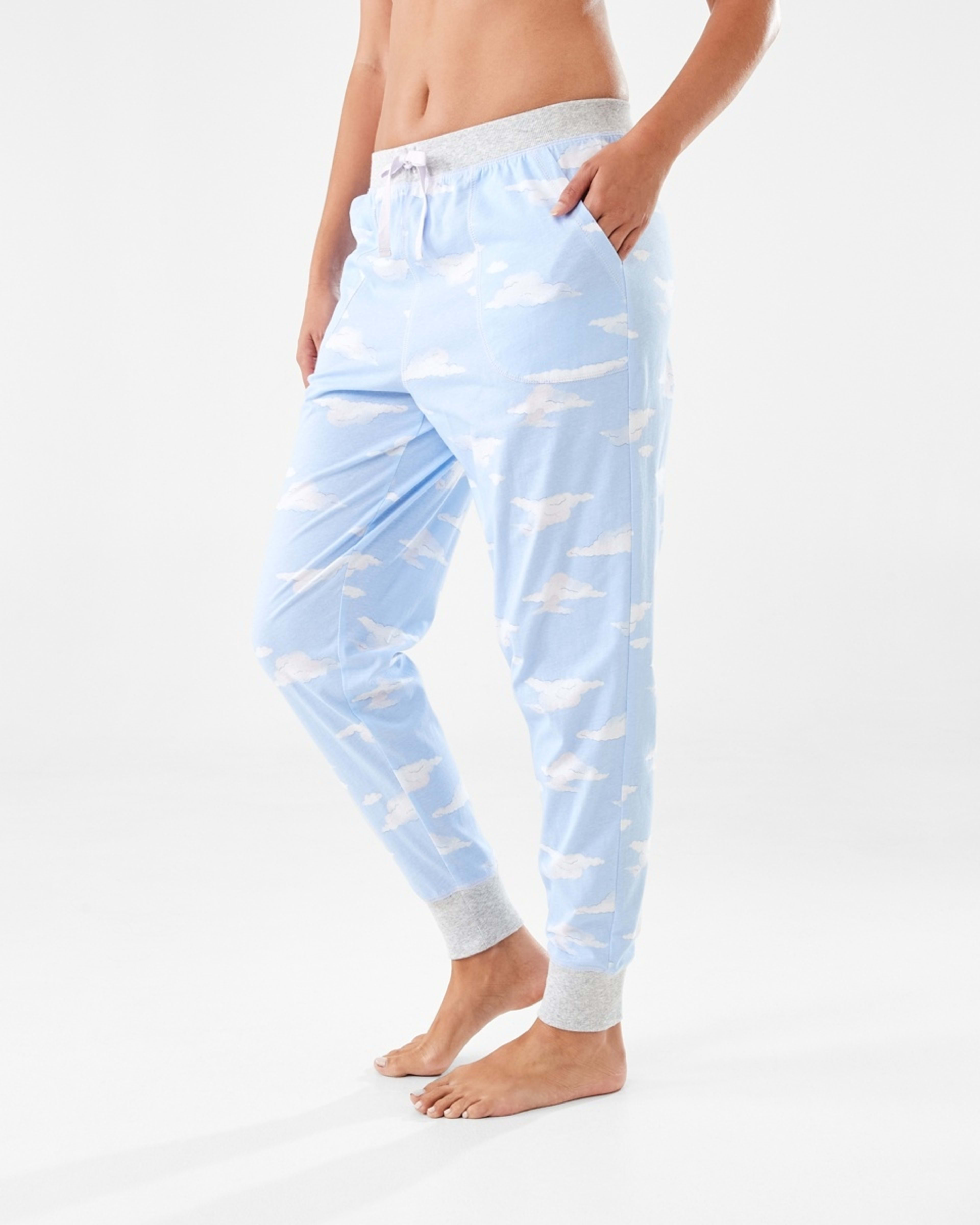 2 Printed Knit Cuffed Pants Cloud, 2 of 6