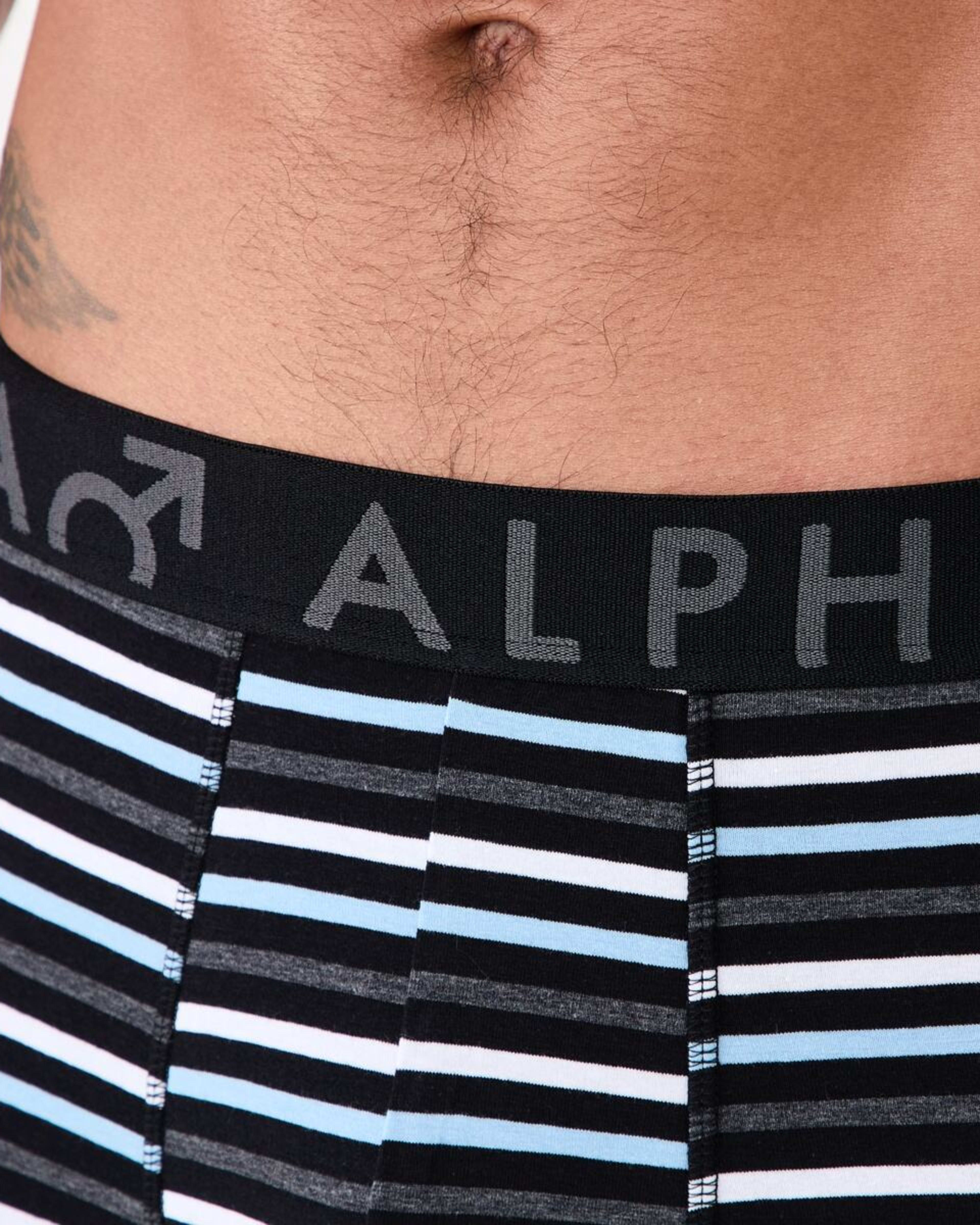 7 3 Pack Stripe Plain Trunks SLADE STRIPE, 7 of 7