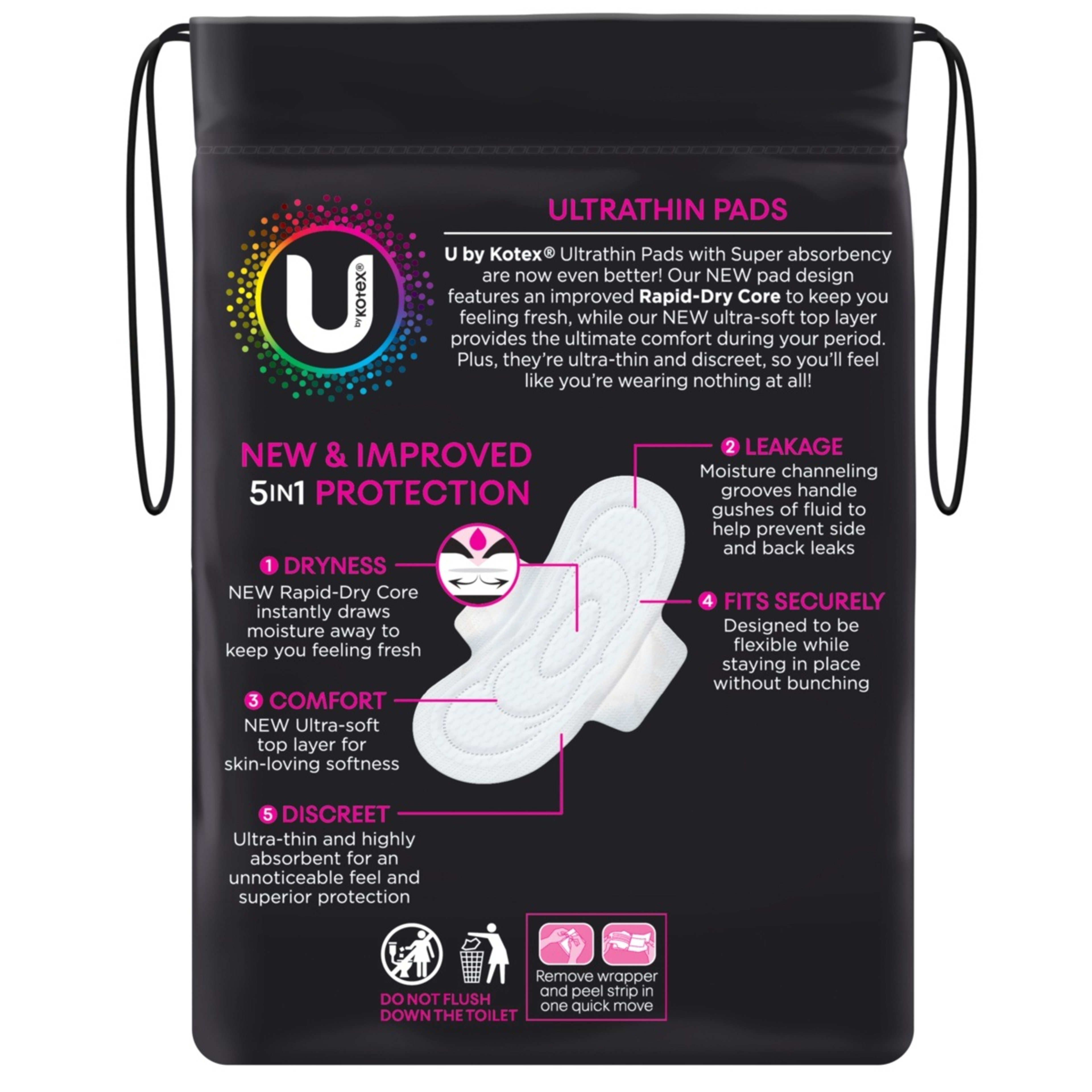 3 12 Pack U by Kotex Ultrathin Super Pads with Wings, 3 of 8