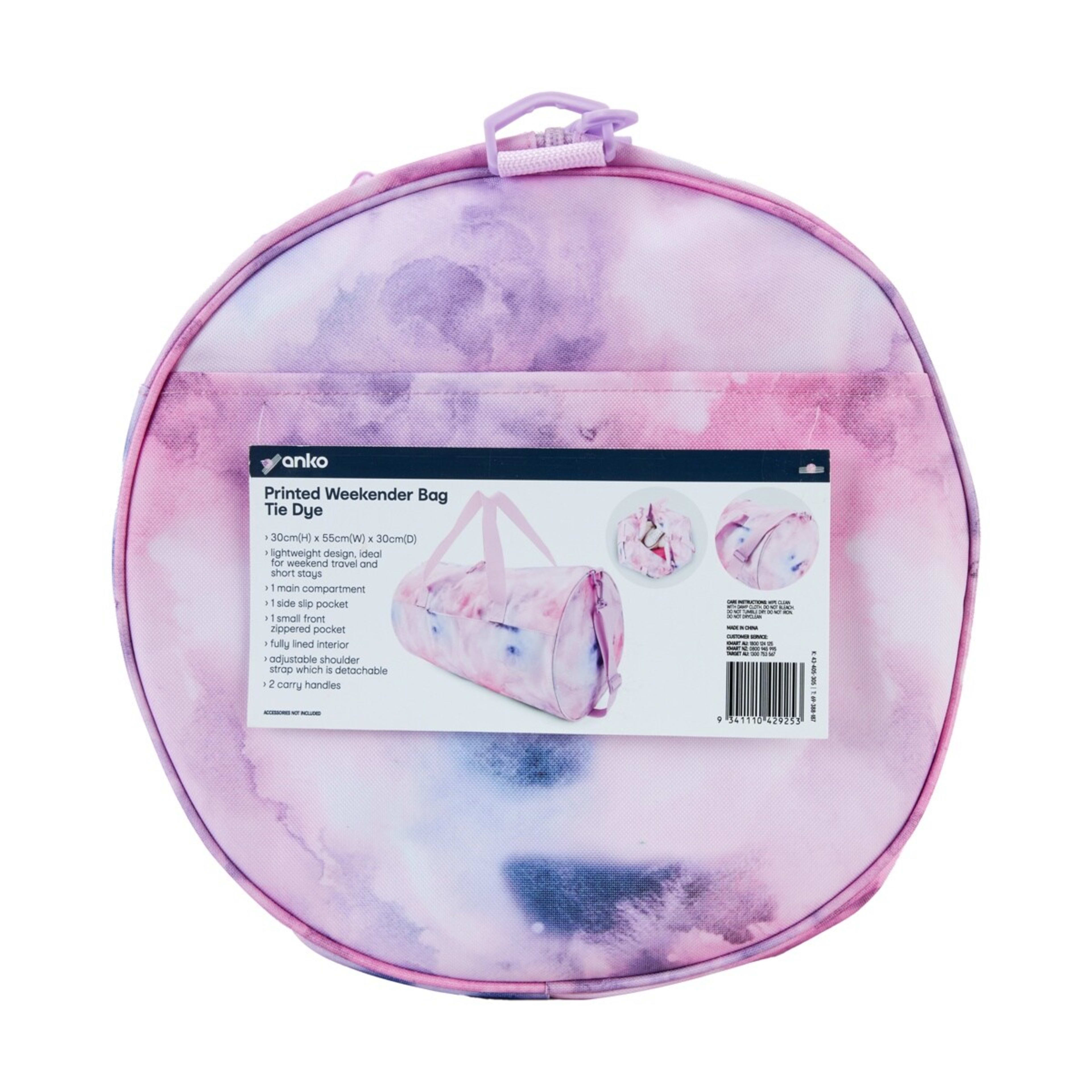 8 Weekender Print Bag - Tie Dye Purple, 8 of 8