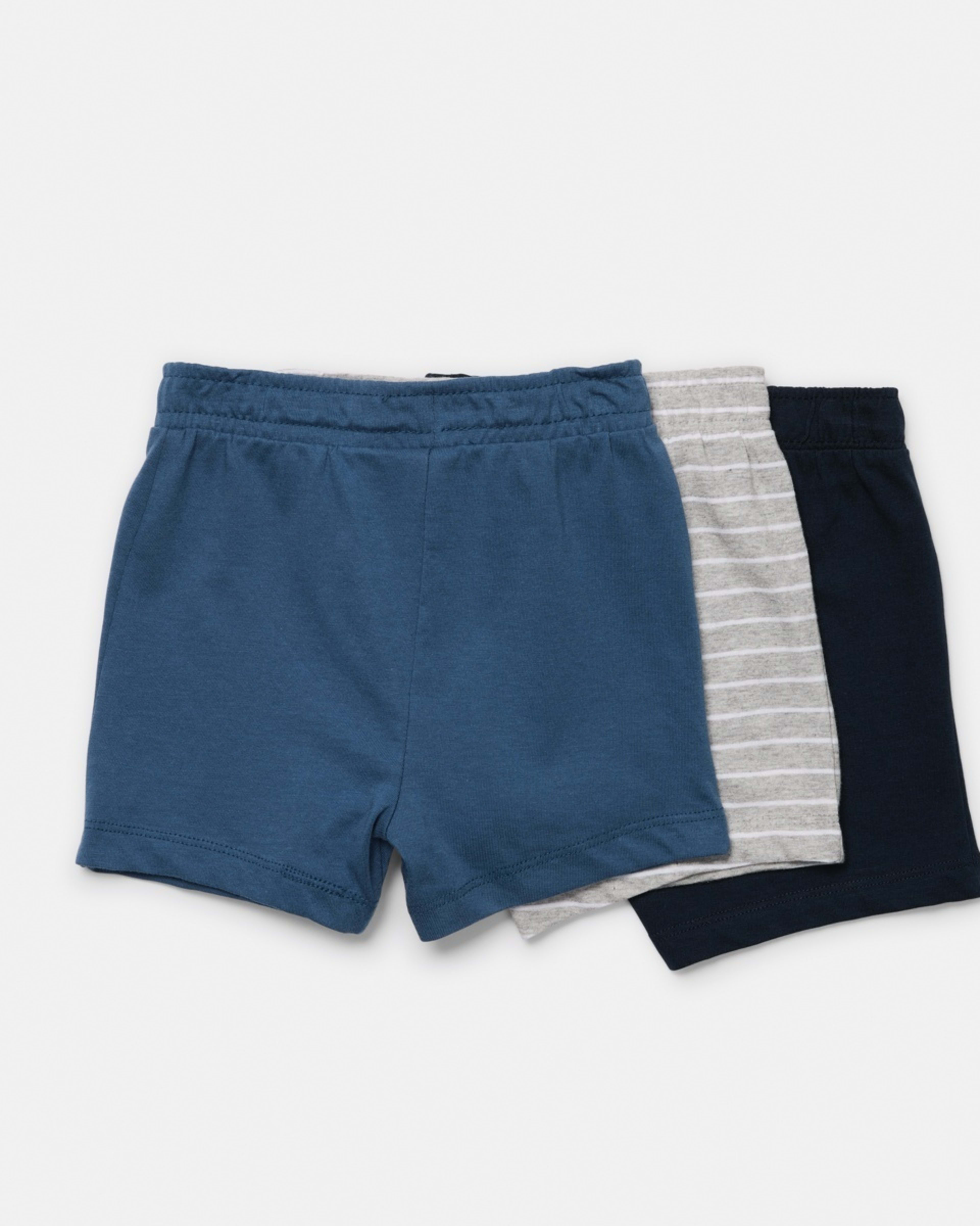 2 3 Pack Shorts Blu Stripe, 2 of 8