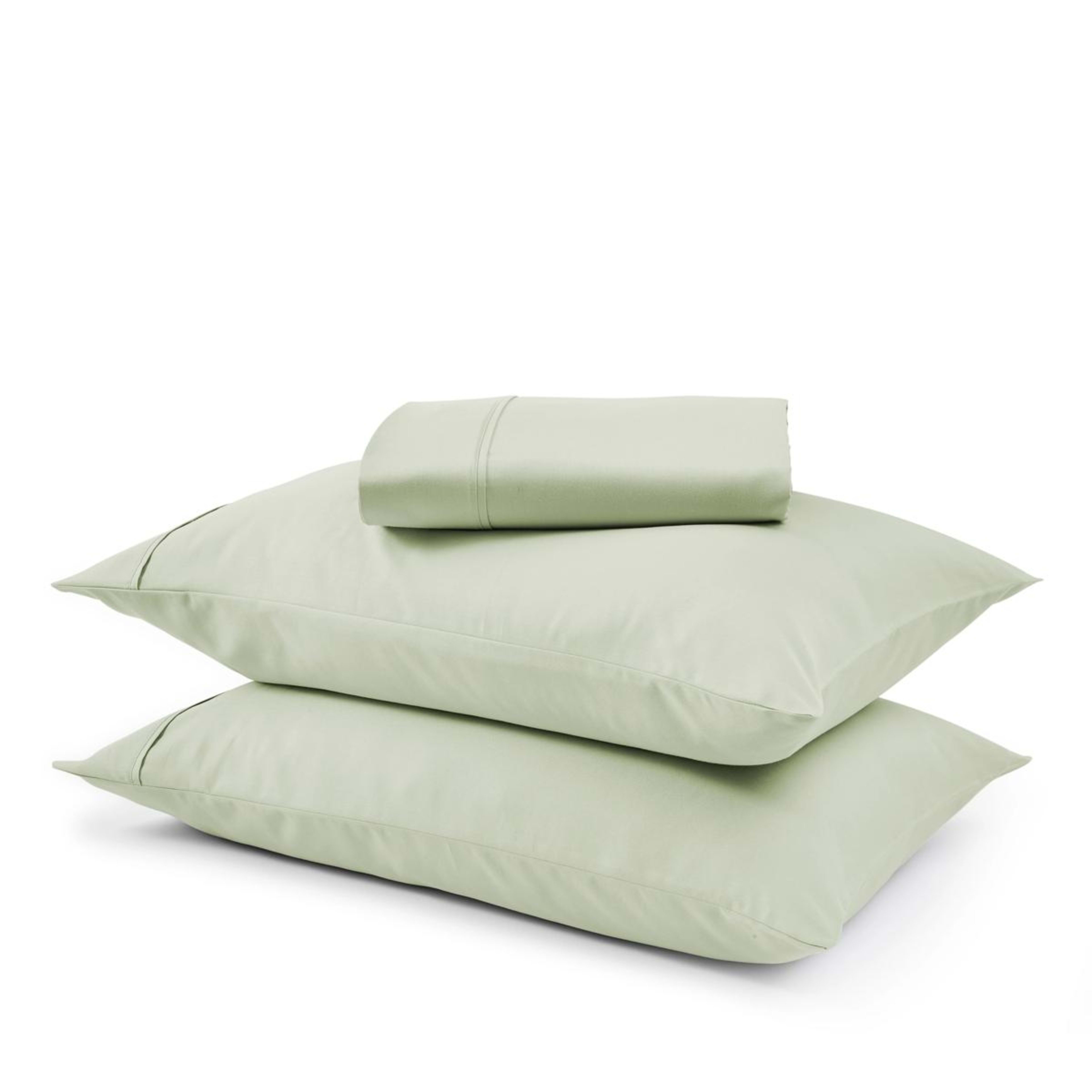 2 1000 Thread Count Cotton Rich Sheet Set - Queen Bed, Sage, 2 of 7