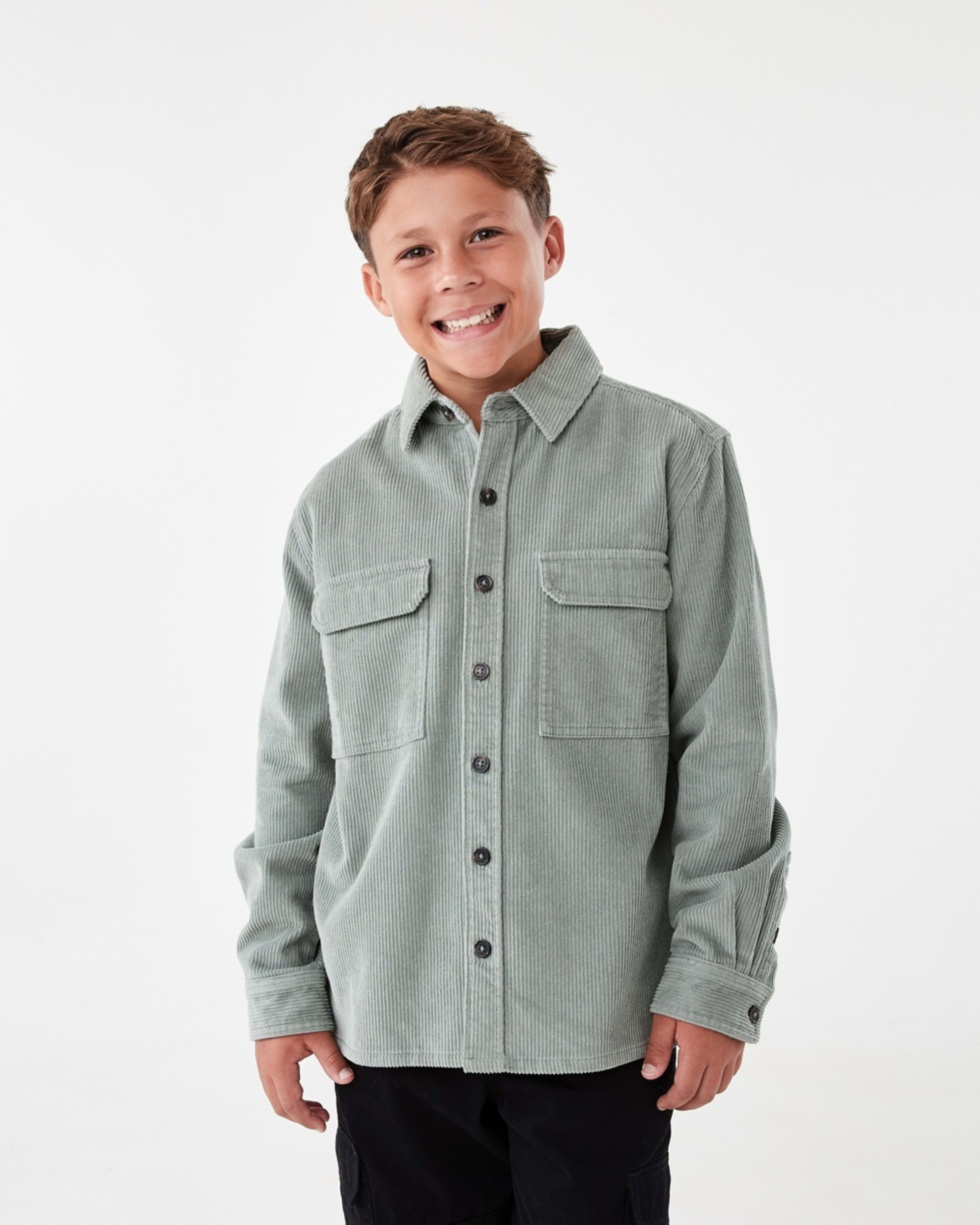 2 Utility Corduroy Overshirt Grn Laurel, 2 of 7