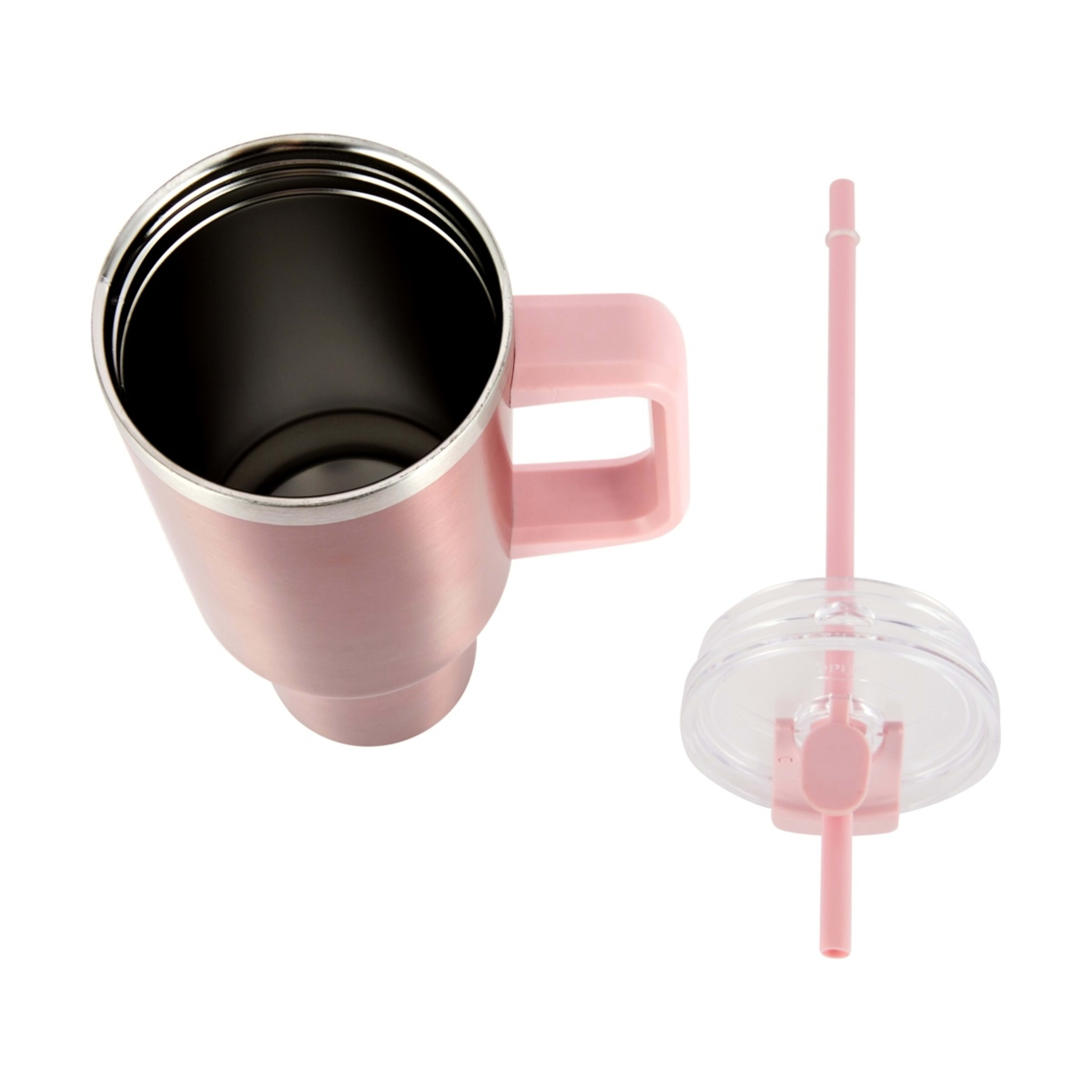 3 1.18L Rose Gold Look Jumbo Tumbler with Handle, 3 of 6