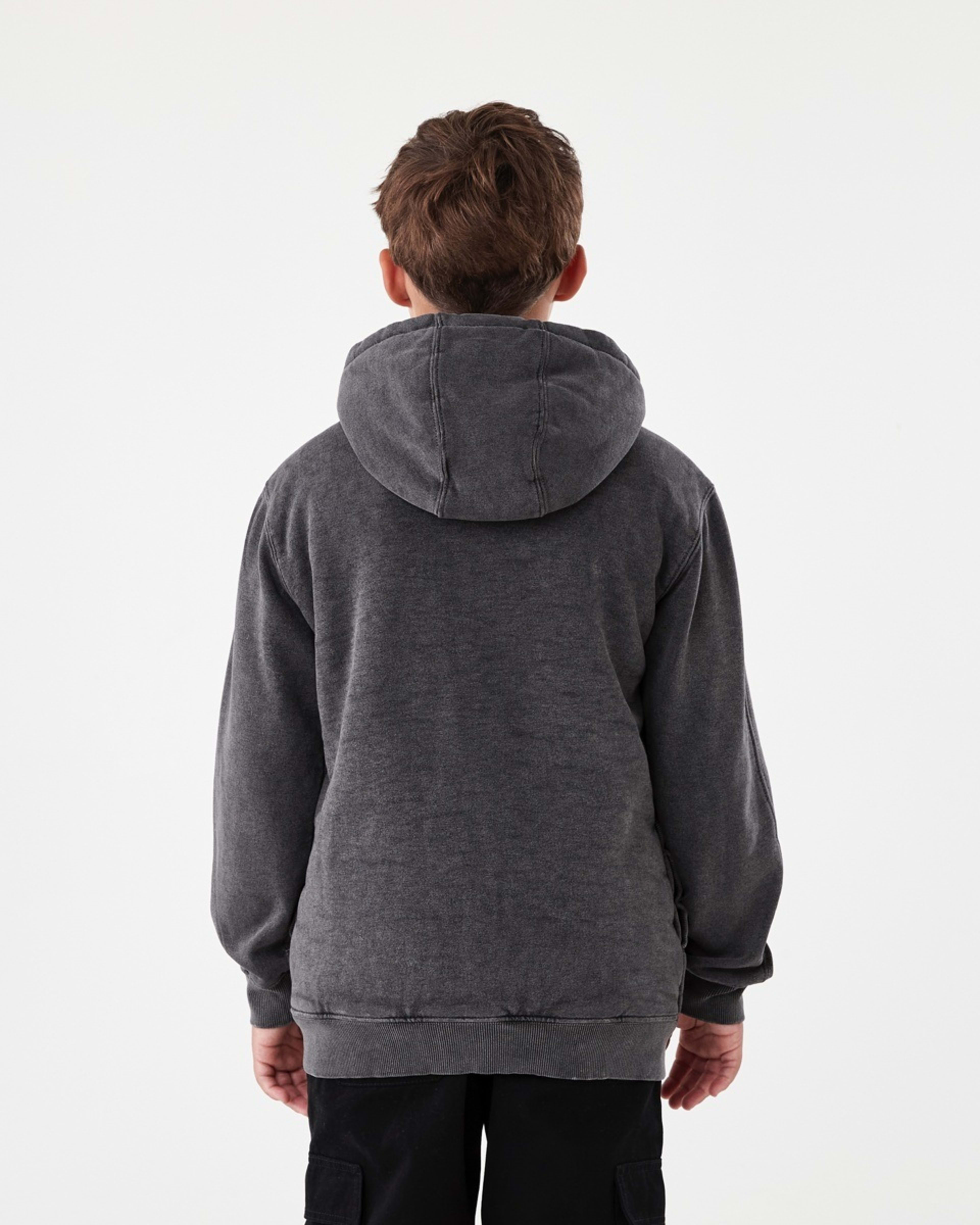 3 Sherpa Lined Zip Through Hoodie Dark Magnet, 3 of 8