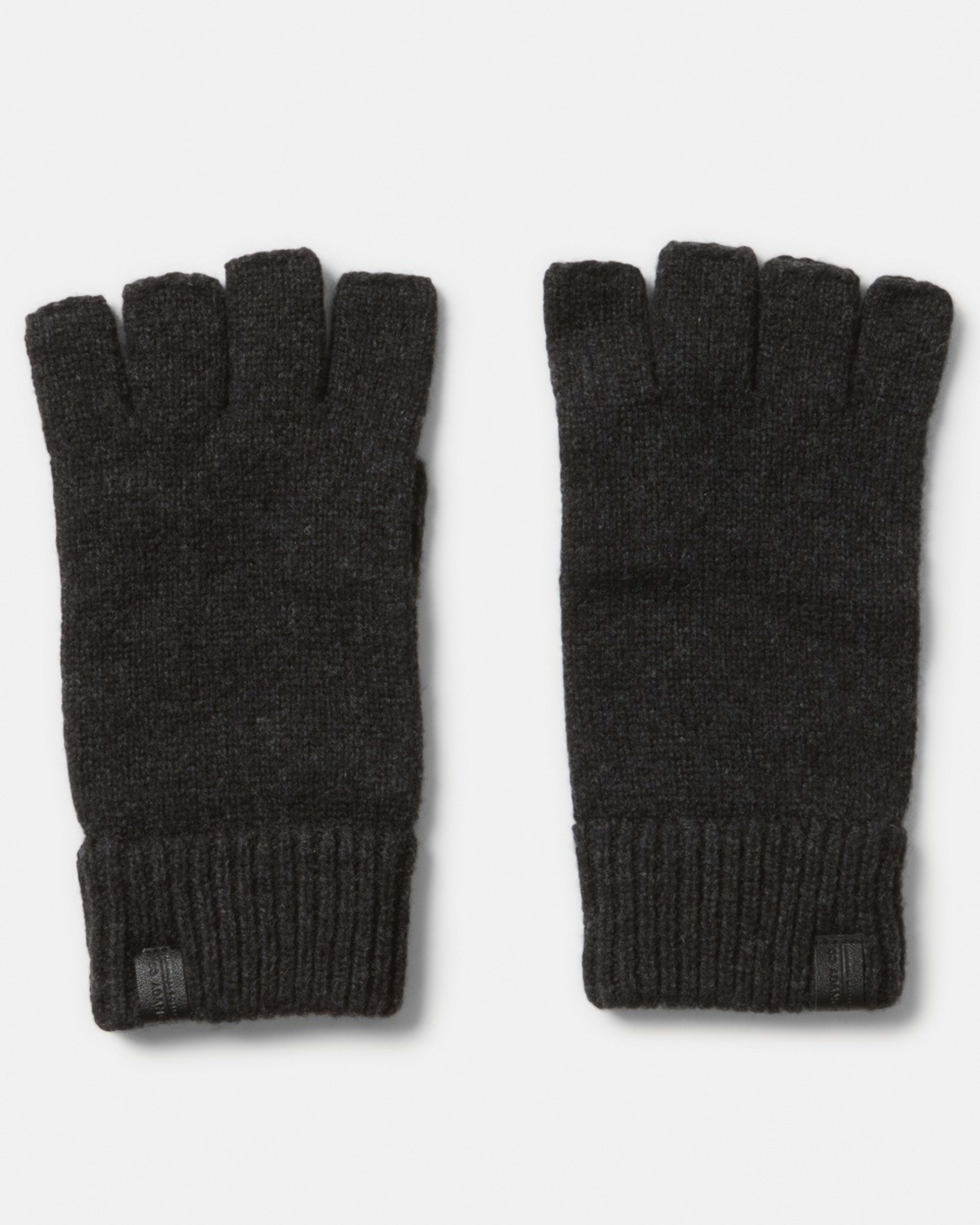 1 Wool Fingerless Gloves Marle Grey