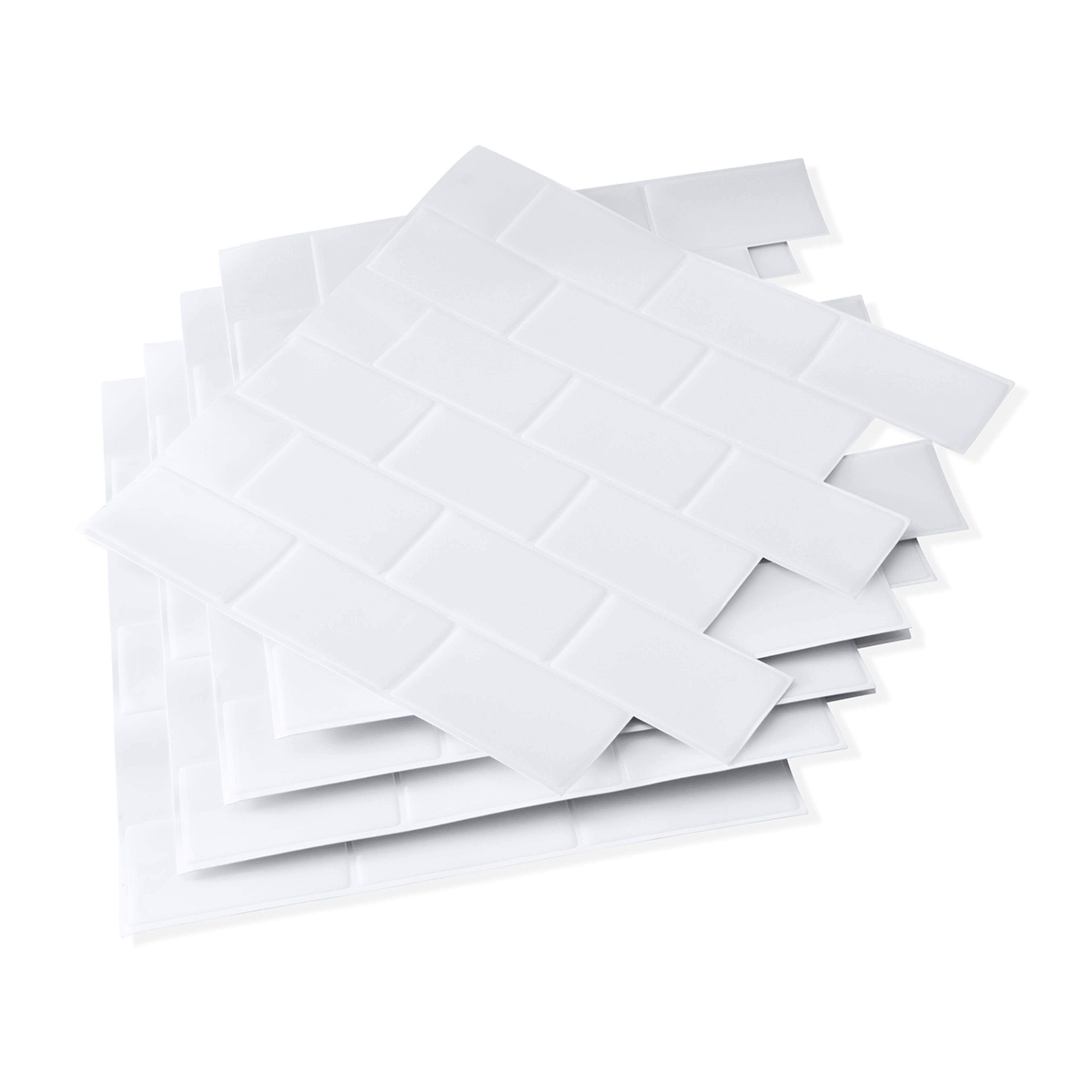 5 Pack Self Adhesive 3D Tiles Subway White Kmart NZ
