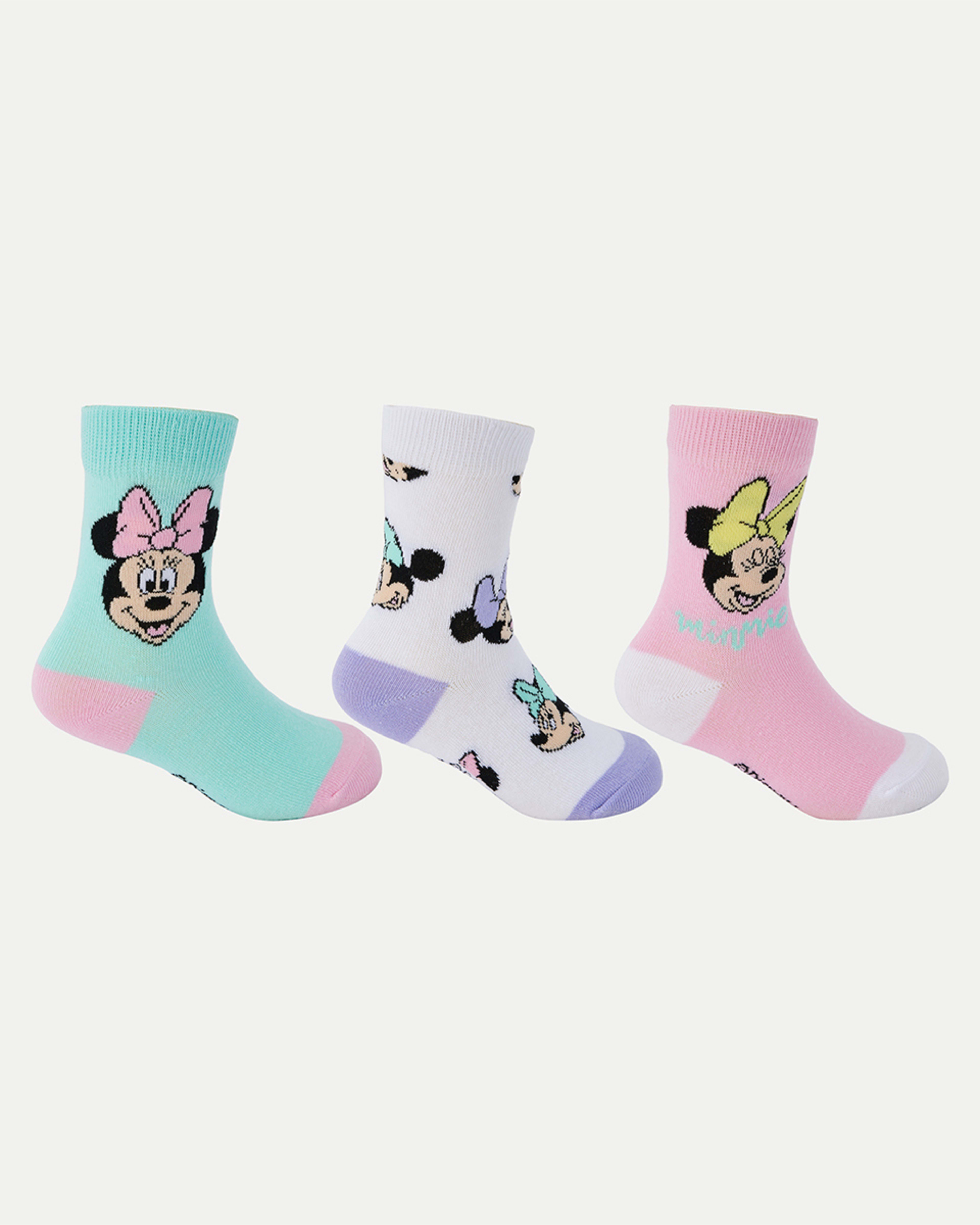 2 3 Pack License Crew Socks Minnie, 2 of 3