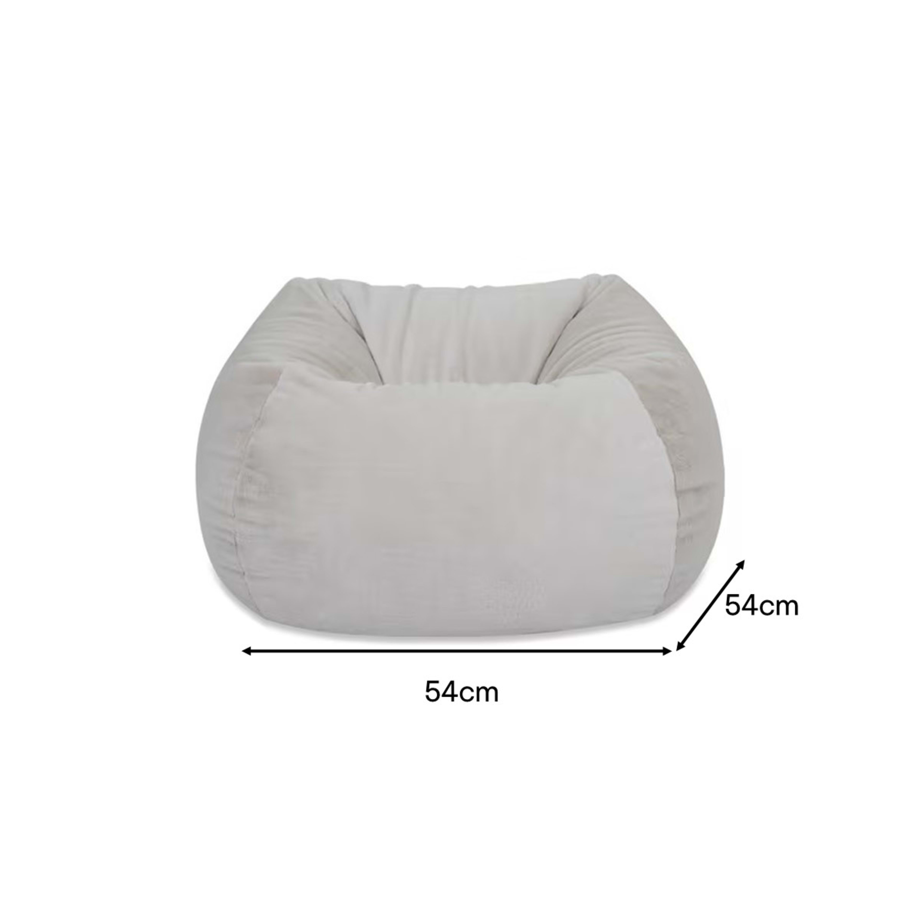 Natural Faux Fur Bean Bag Kmart