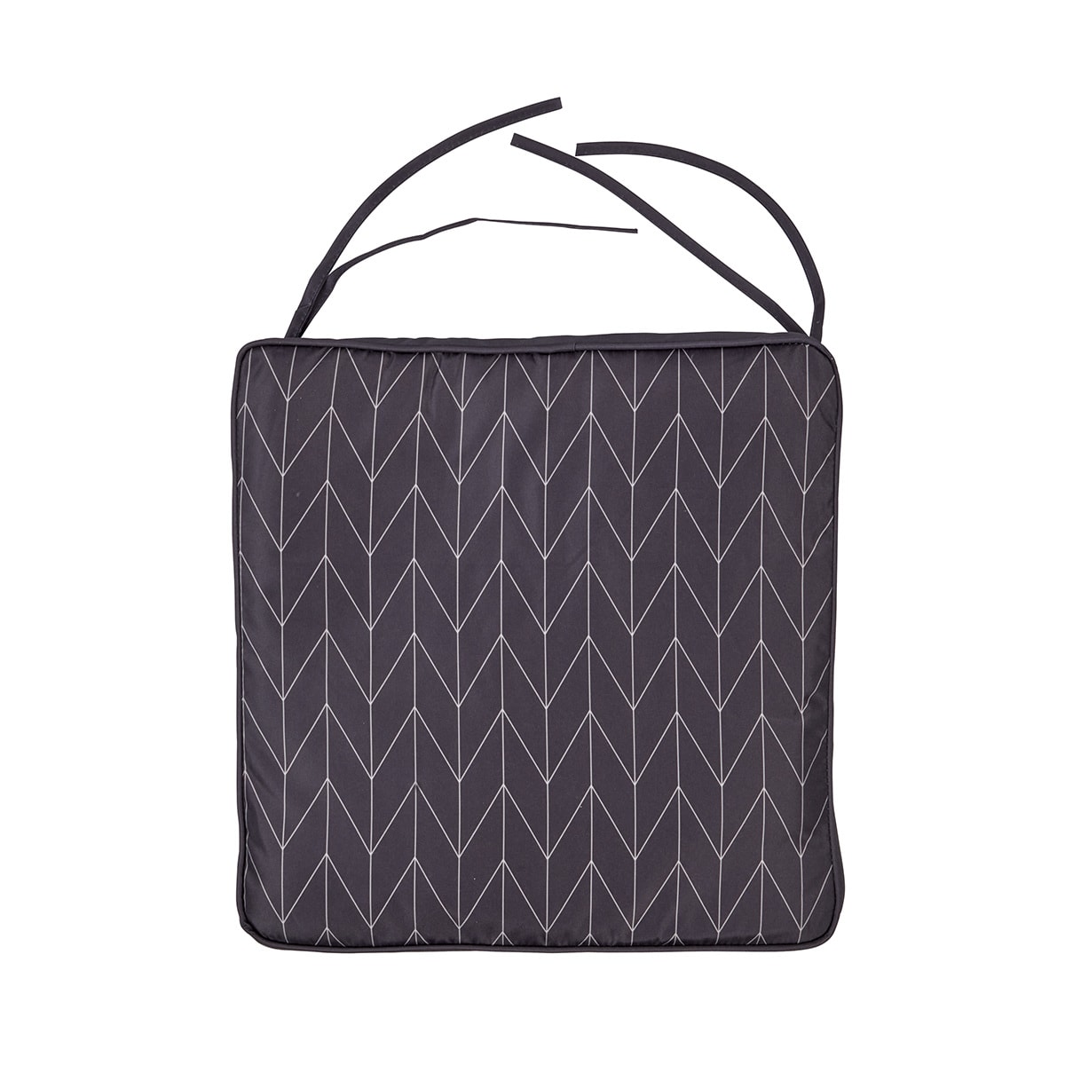 Outdoor Chair Pad Grey Herringbone Kmart