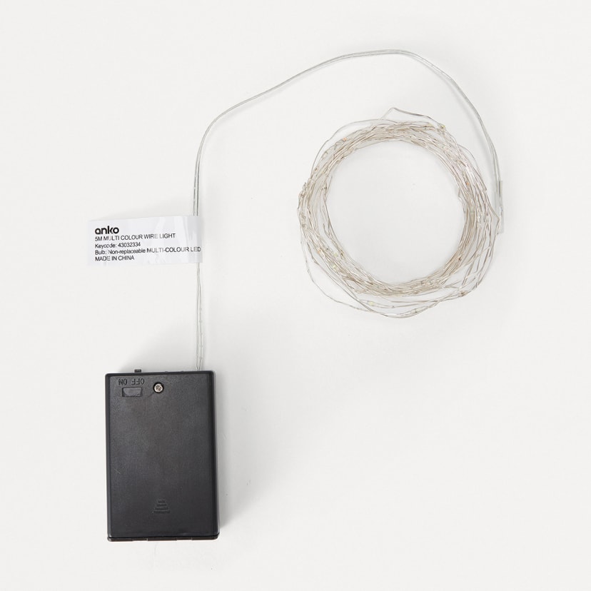 Multi Colour Wire Light Kmart