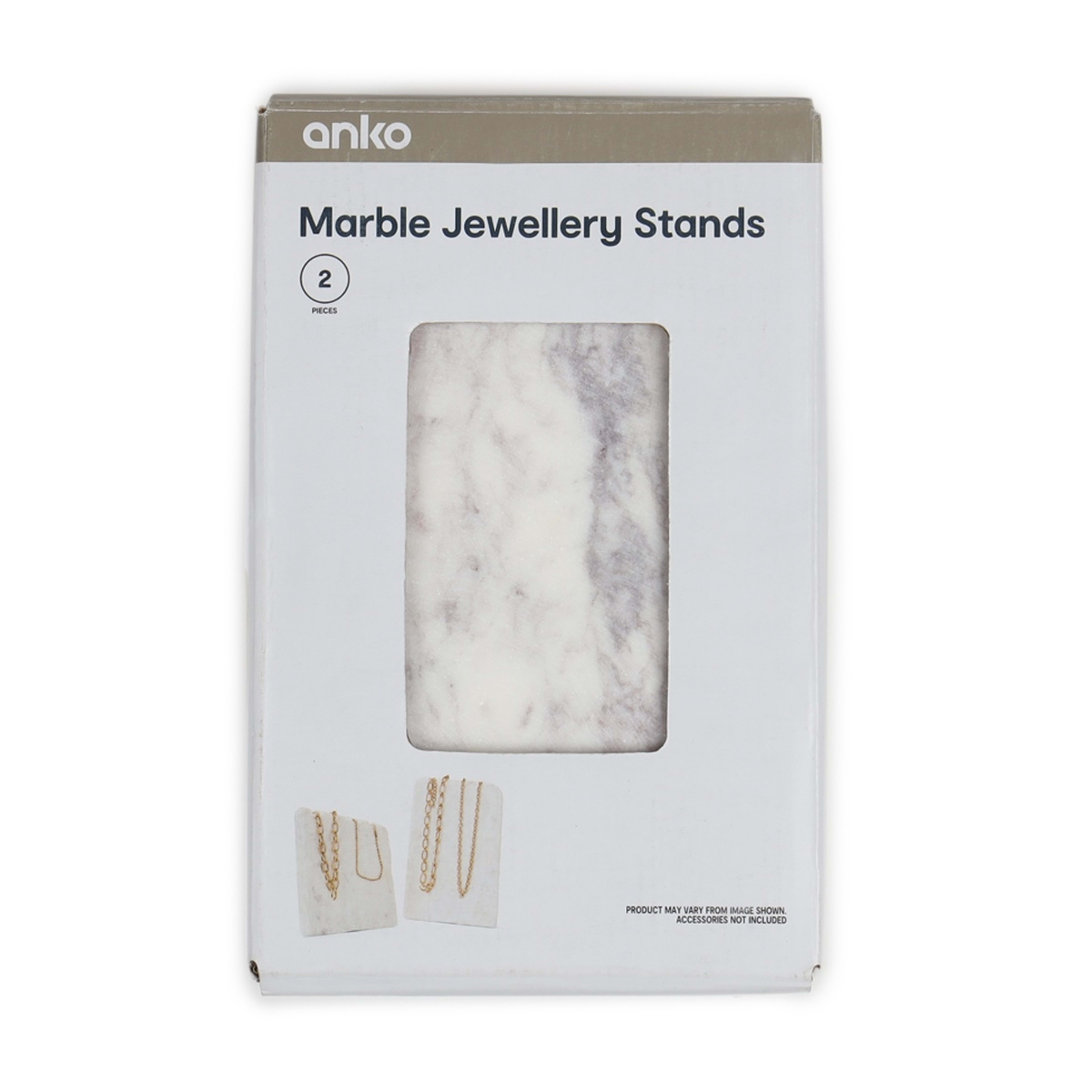 7 2 Piece Marble Jewellery Stands, 7 of 7