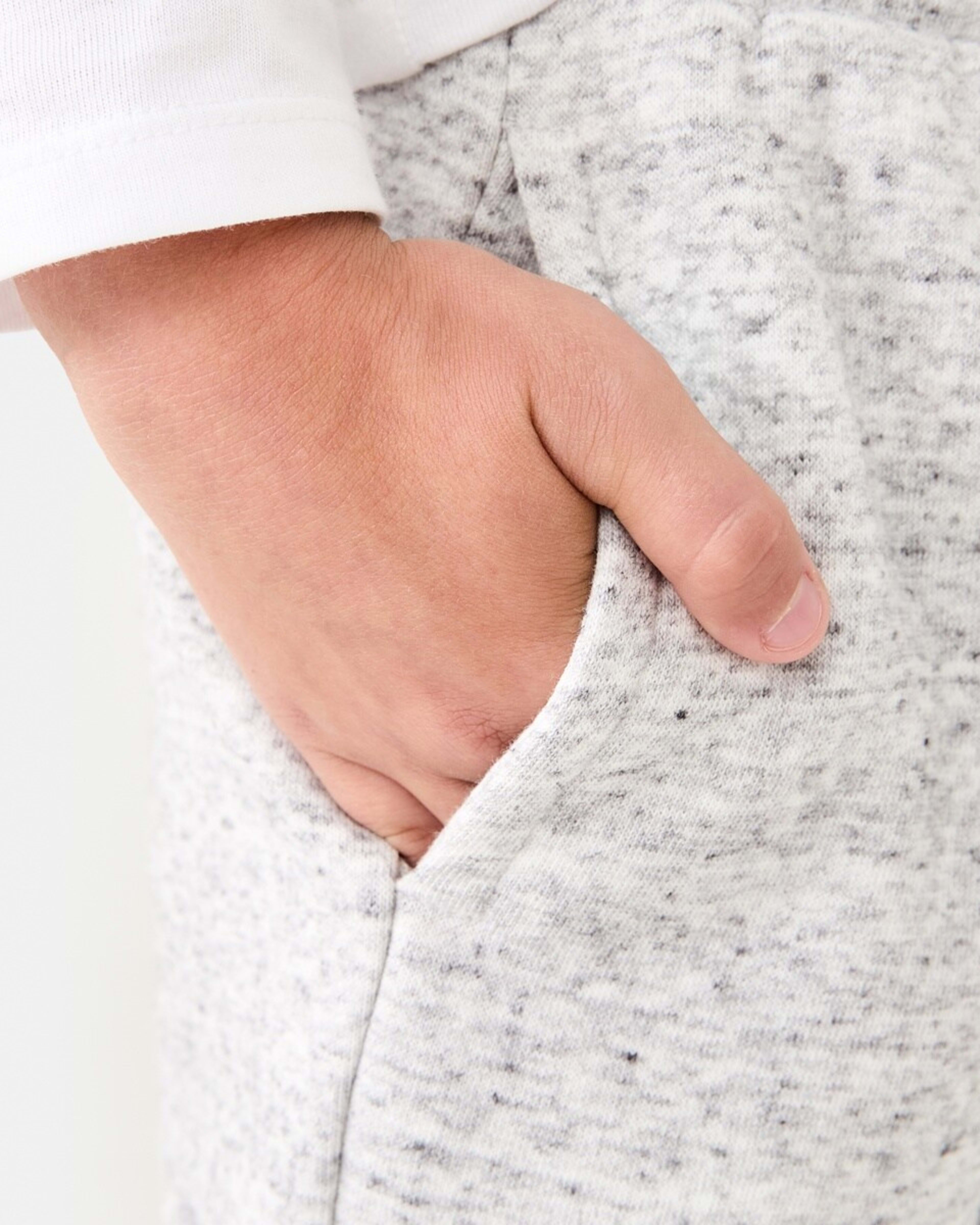 4 Cargo Trackpants Textured Light Grey Marle, 4 of 9
