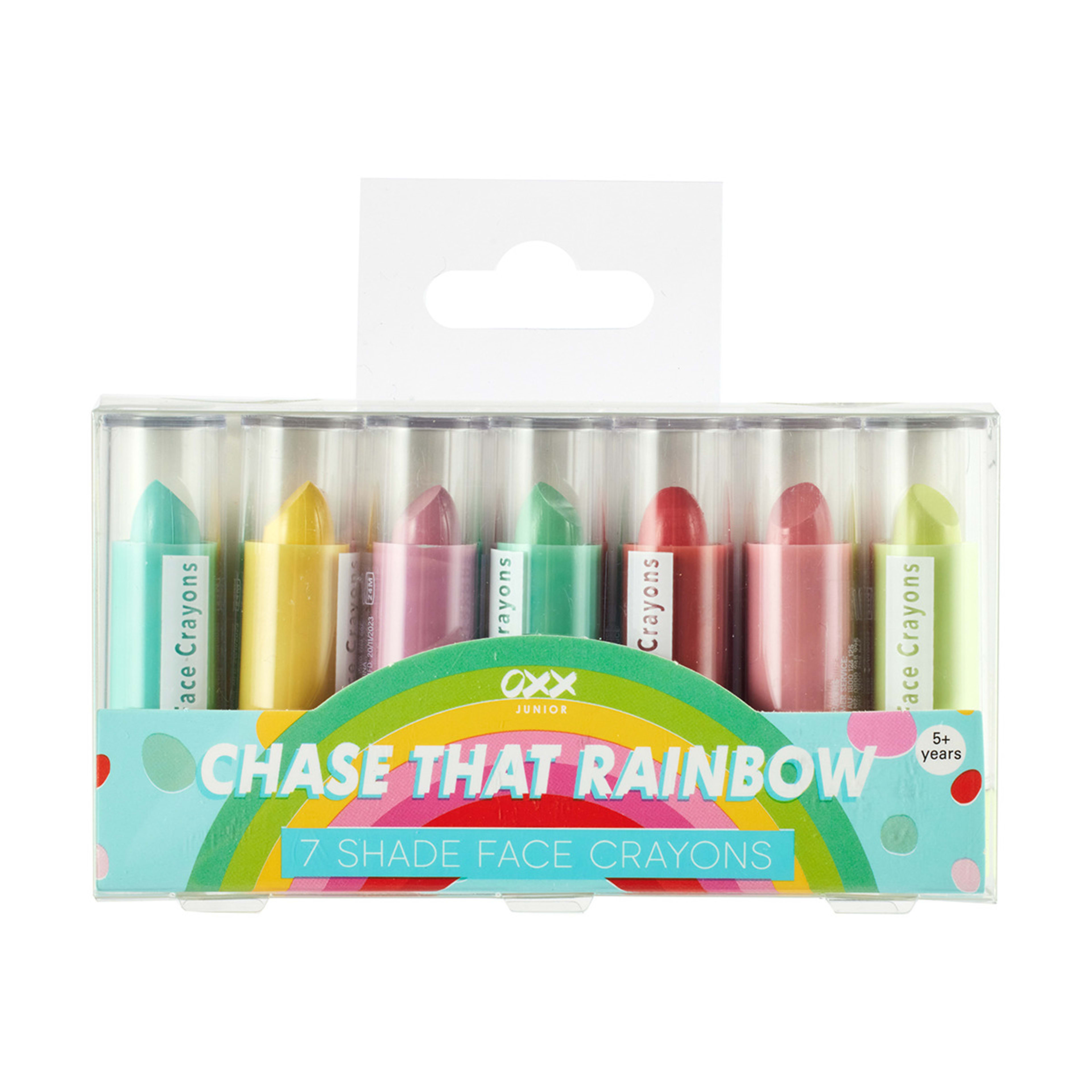 OXX Junior 7 Shades Face Crayons Chase That Rainbow Kmart