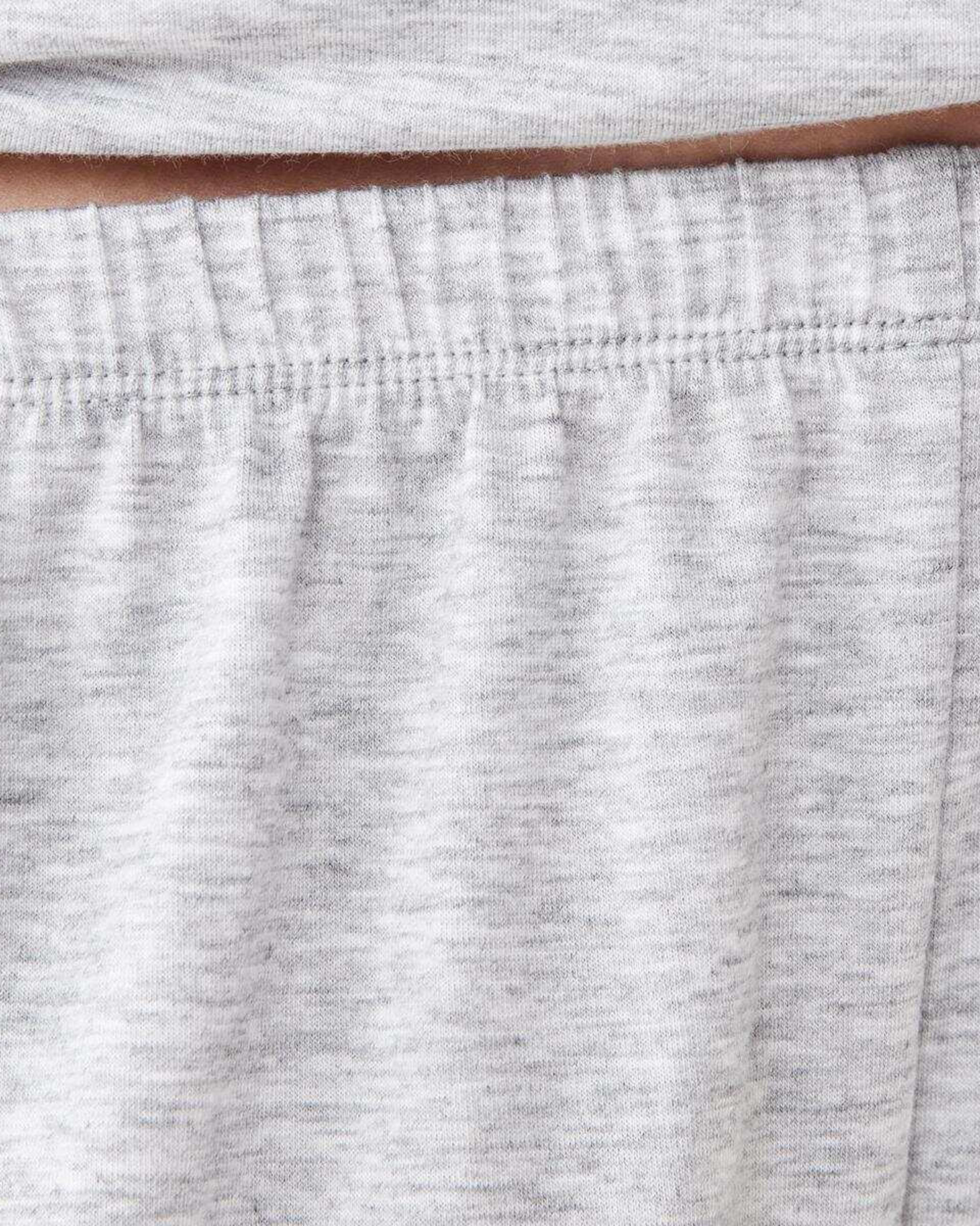 7 Short Sleeve Top and Shorts Comfort Pyjama Set Slvr Marle, 7 of 9