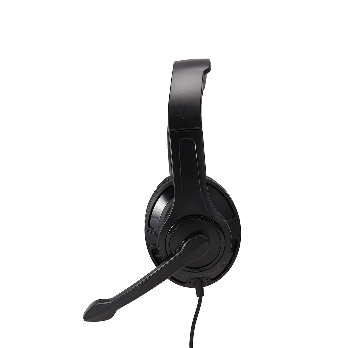 PC Headset Dual Ear Black Kmart