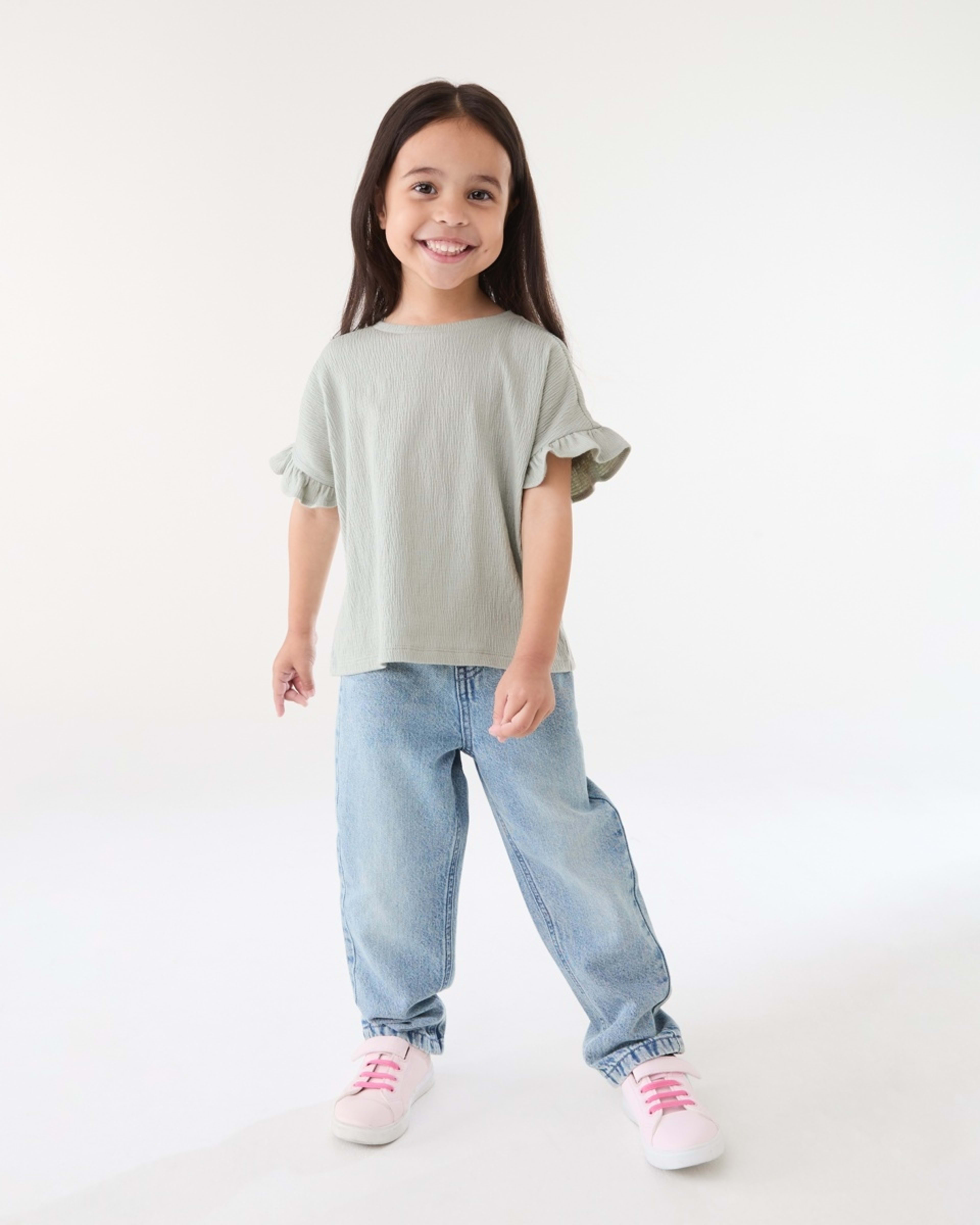 5 Short Sleeve Crinkle T-shirt AQUA GREY, 5 of 6