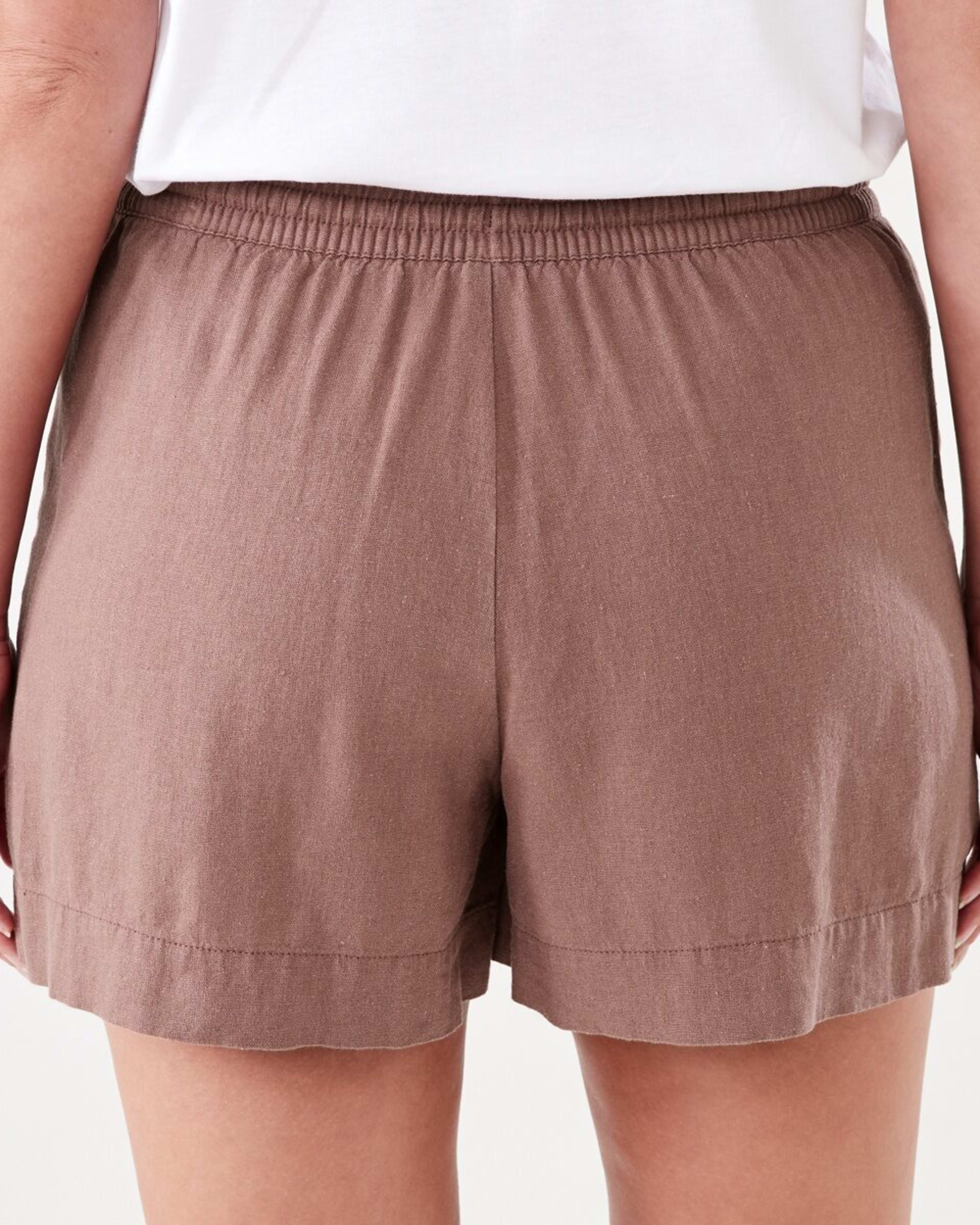 3 Linen Blend Patch Pocket Shorts FAWN TAUPE, 3 of 6