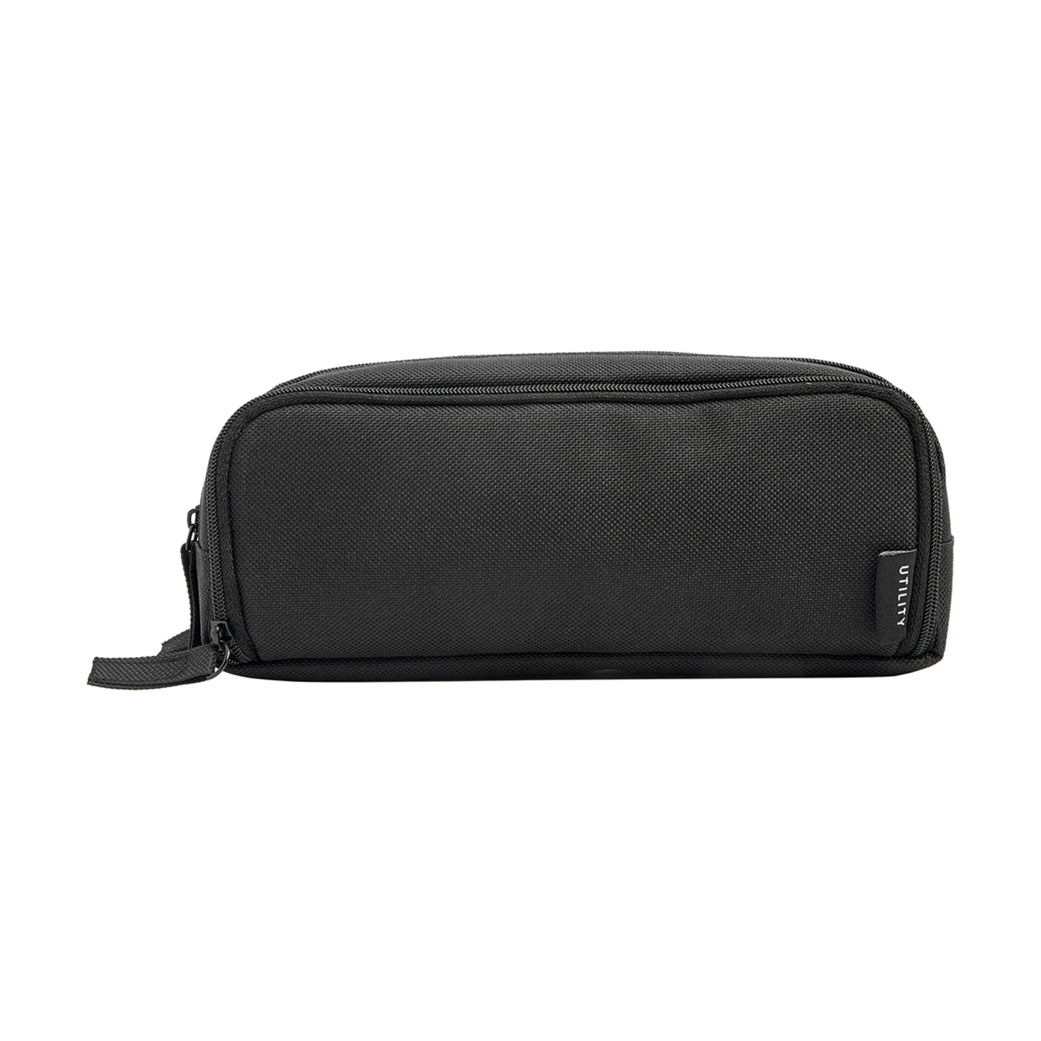 Pencil Case Multi Compartment - Black - Kmart