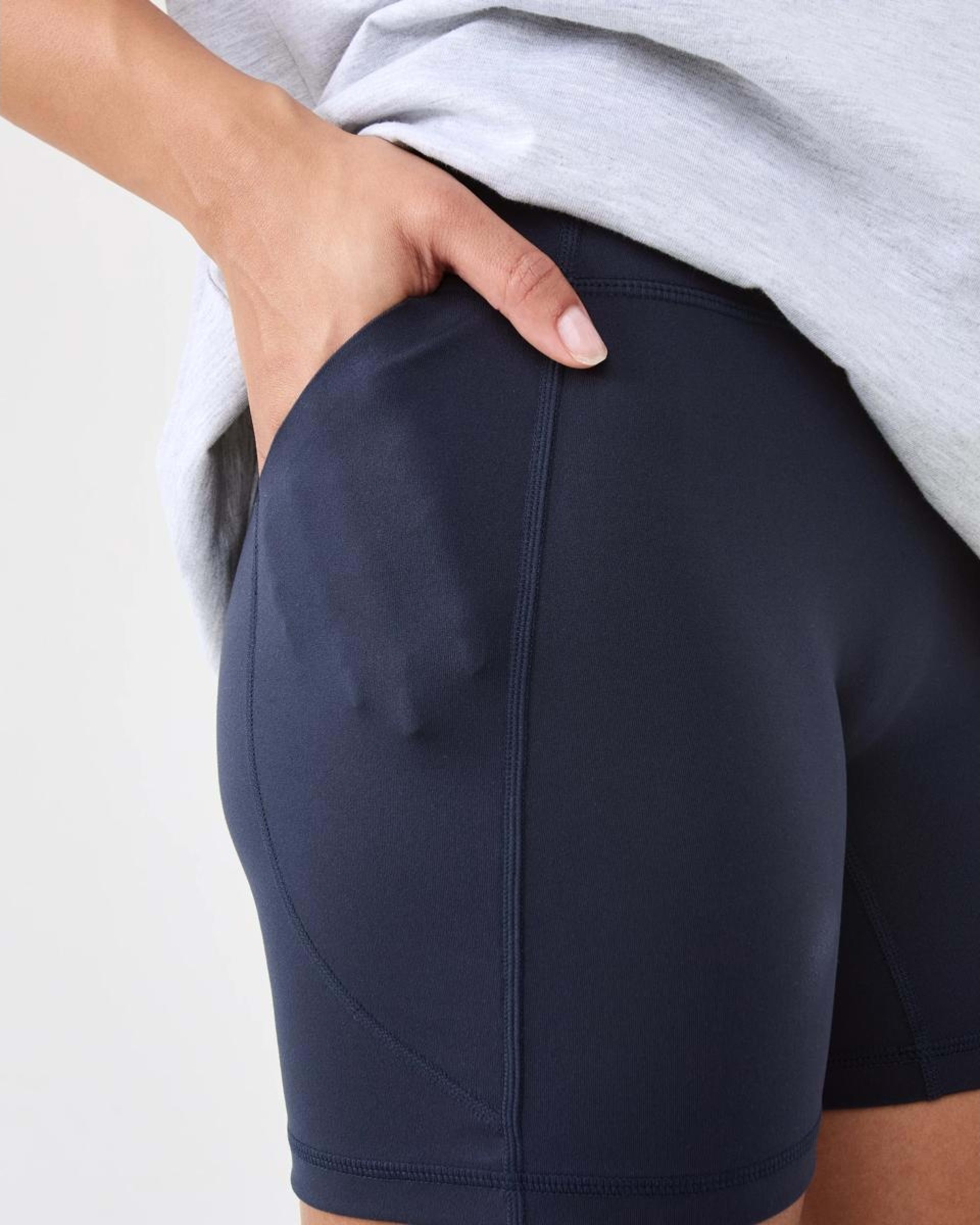 6 Active Womens Ultrasoft Shorts Shade Navy, 6 of 7