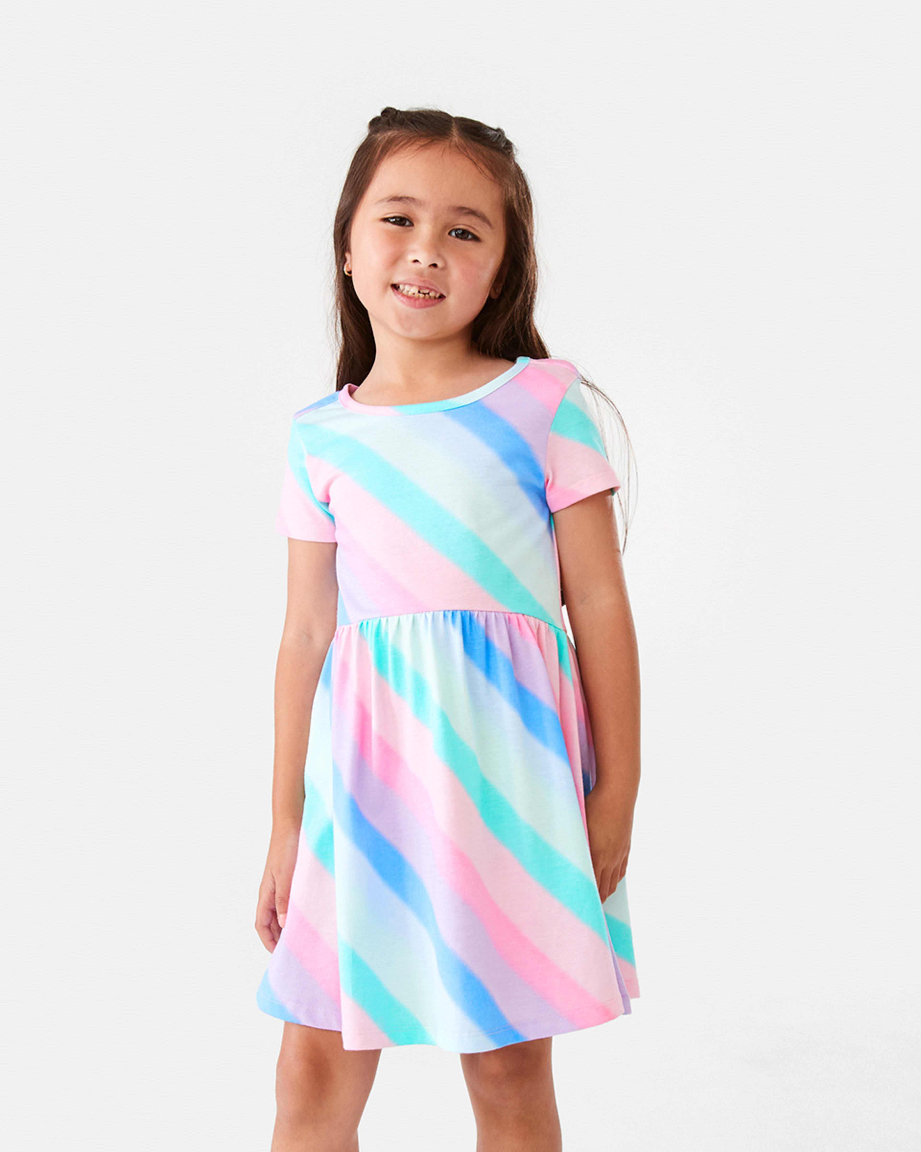 1 Jersey Dress Rnbw Strp, 1 of 9