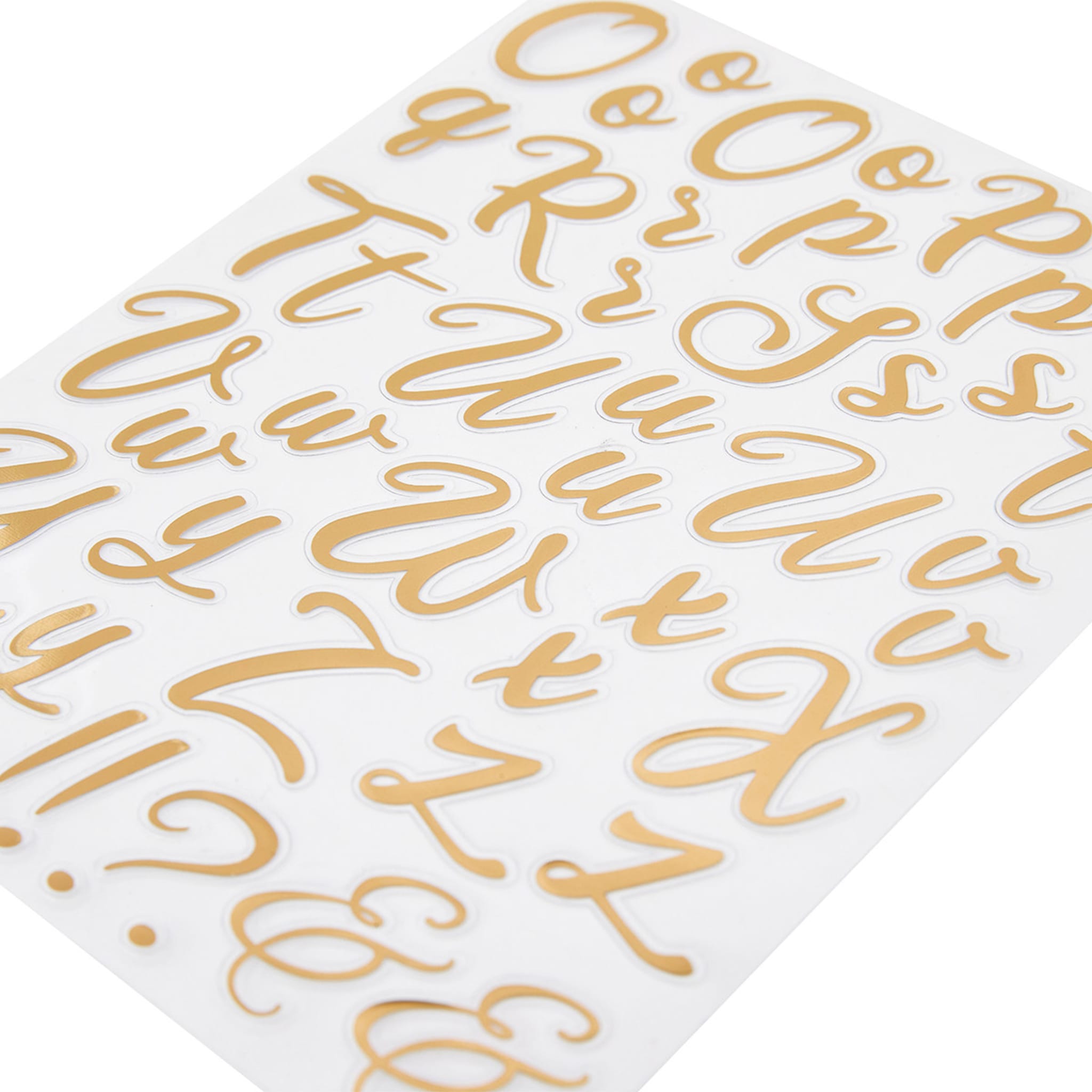 Alphabet Stickers Gold Look Kmart