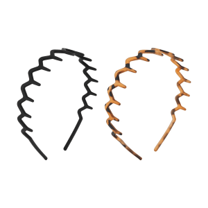 OXX Haircare 2 Pack Comb Headband - Black and Brown