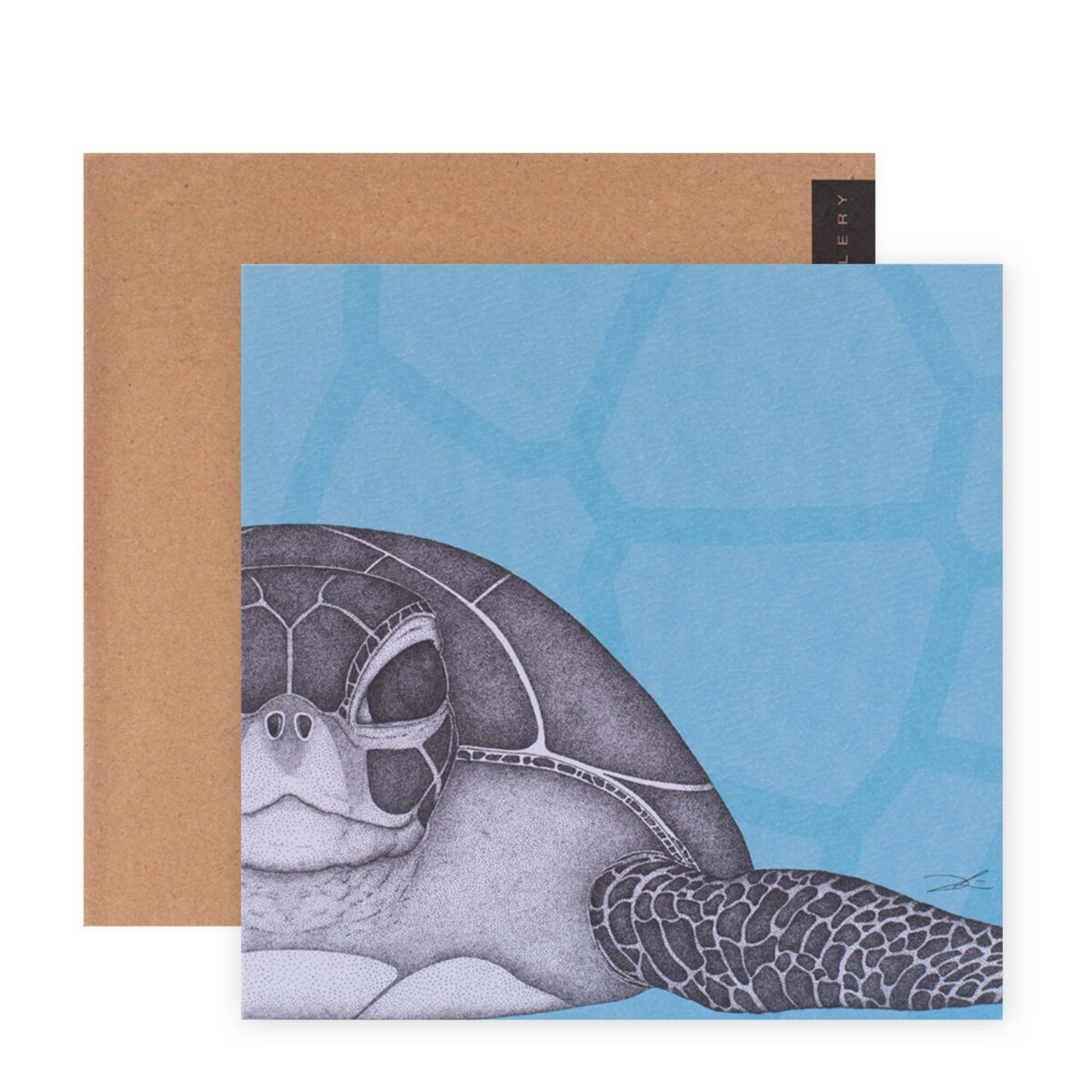 1 Hallmark x Dots by Donna Gallery Blank Greeting Card - Susan The Sea Turtle