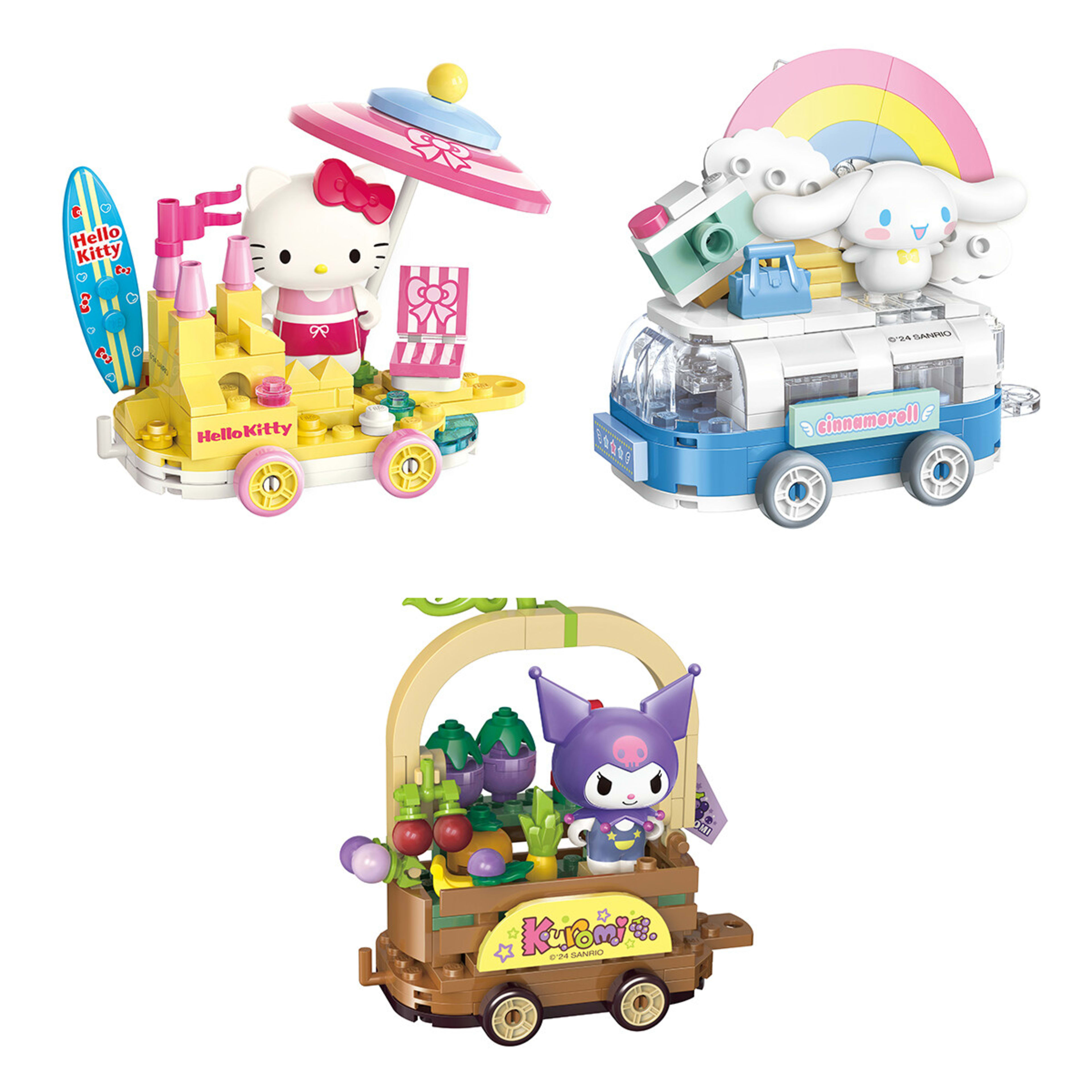 2 Keepplay Hello Kitty Sanrio Characters & Vehicle Playset - Assorted, 2 of 7