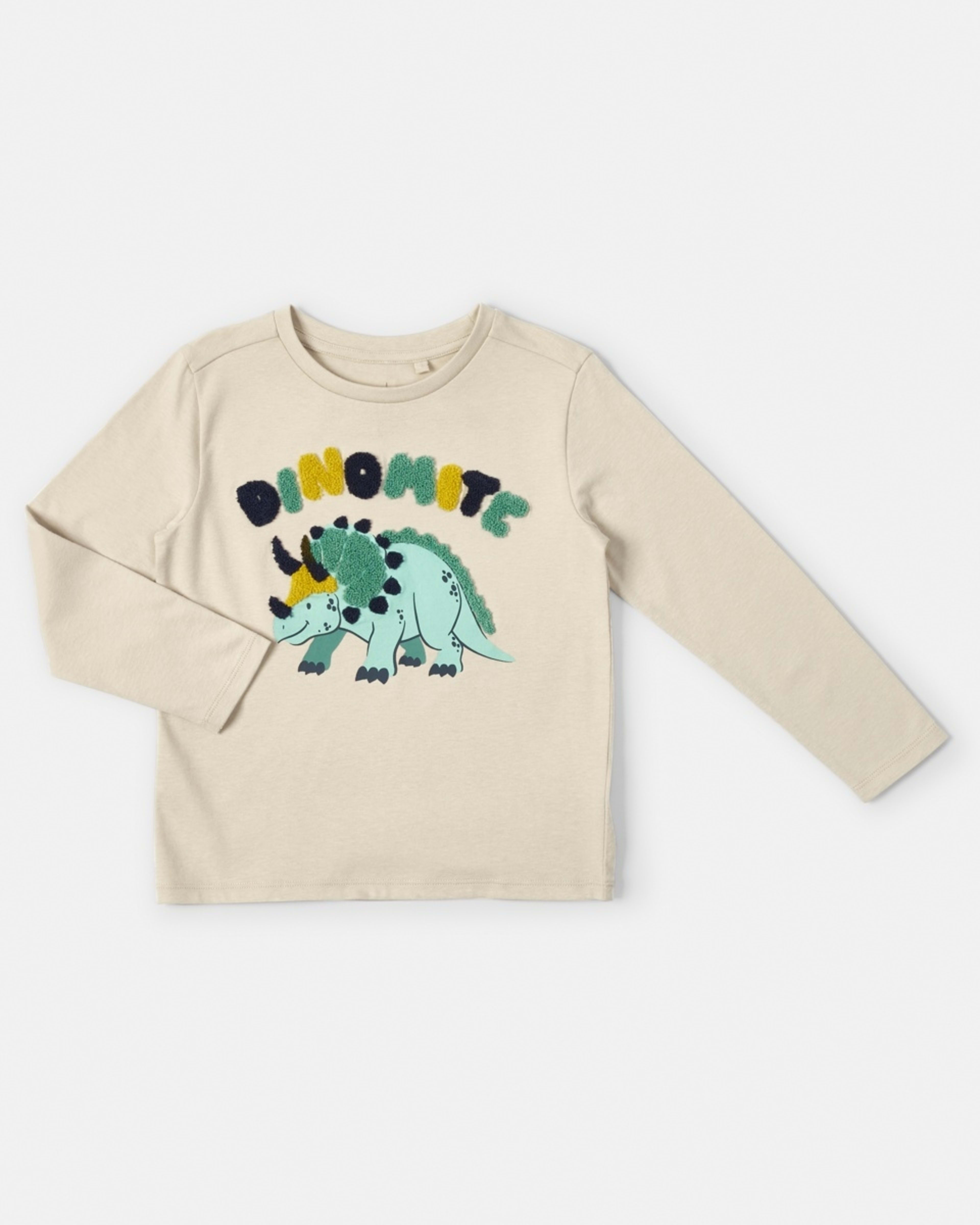 7 Long Sleeve Boucle T-shirt Bge Dino, 7 of 8