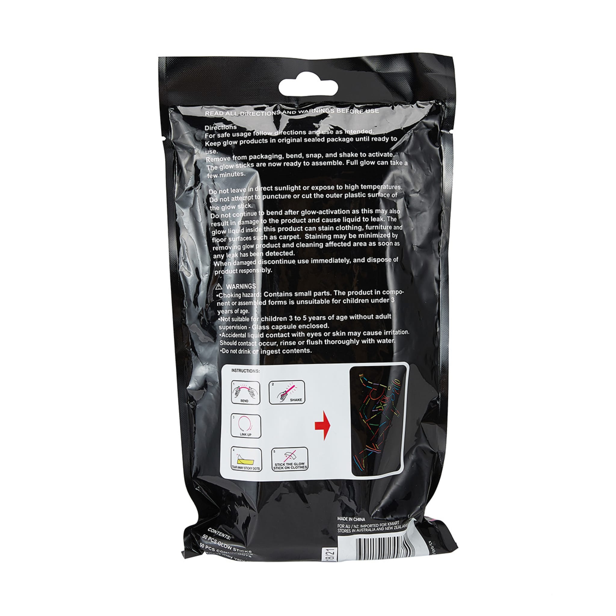 150 Piece Glow Dancing Sticks Kmart