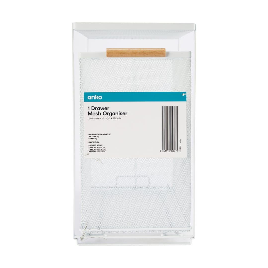 1 Drawer Mesh Organiser Kmart