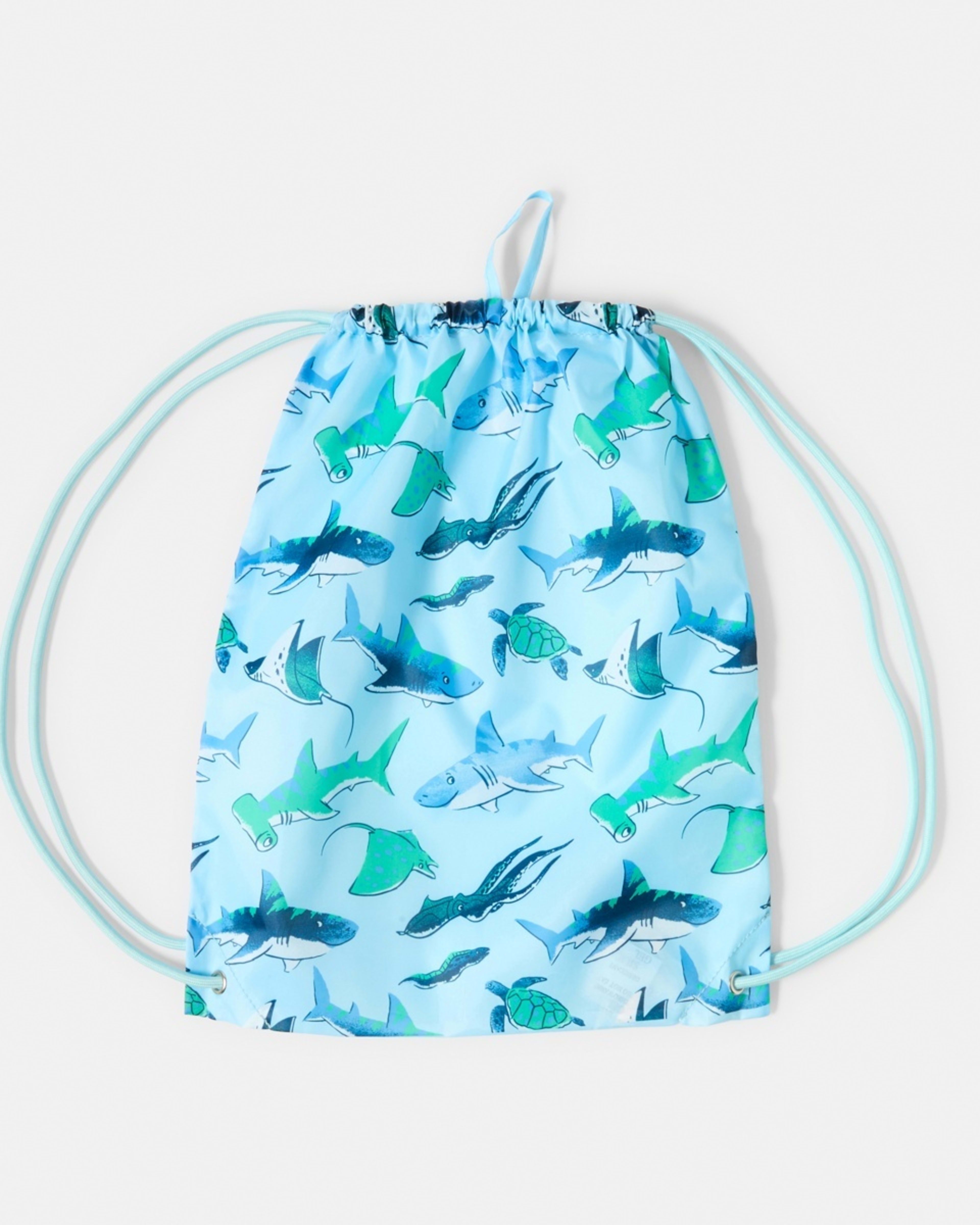 1 Drawstring Bag BLUE SEA ANIMALS