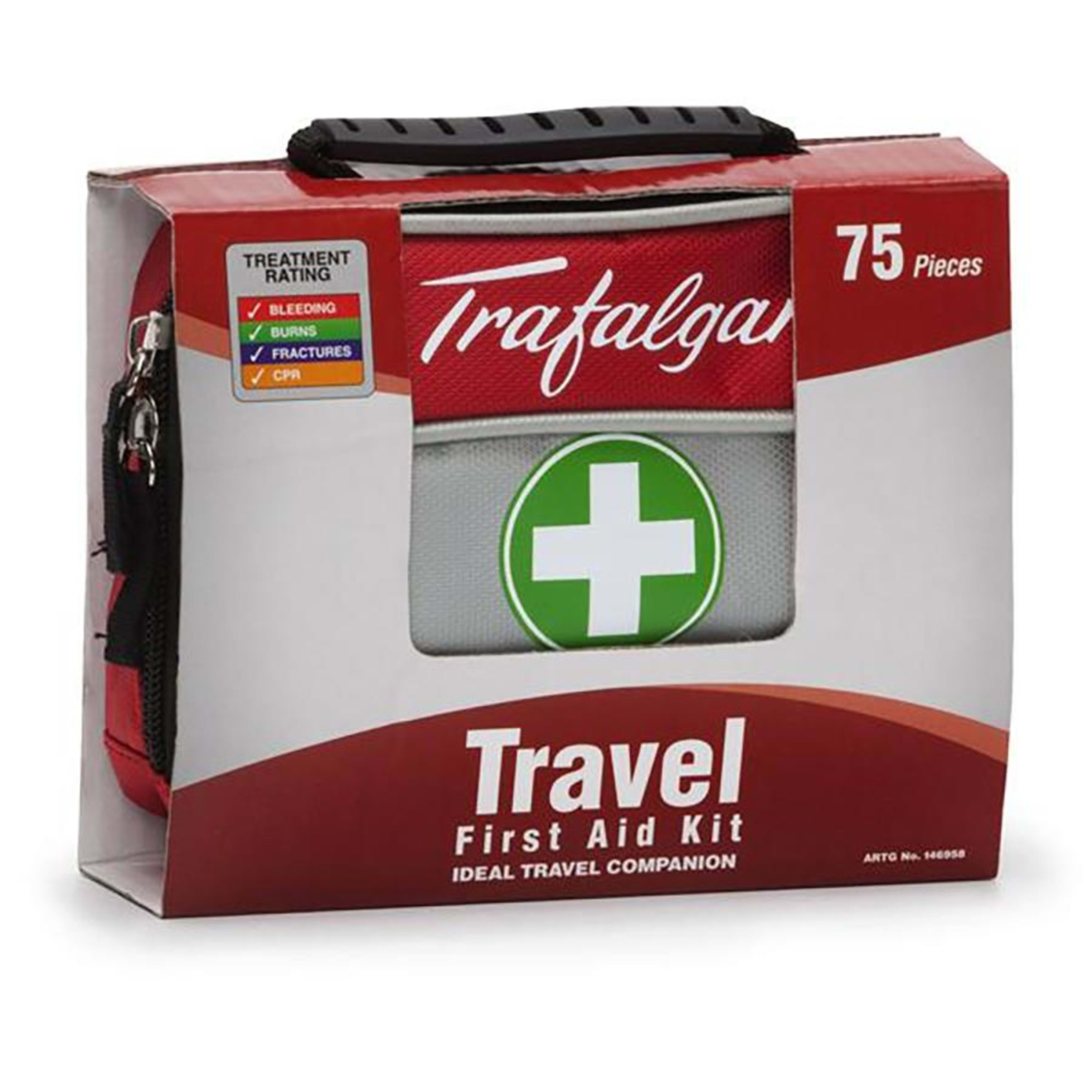 1 Trafalgar Travel First Aid Kit - 75 Piece