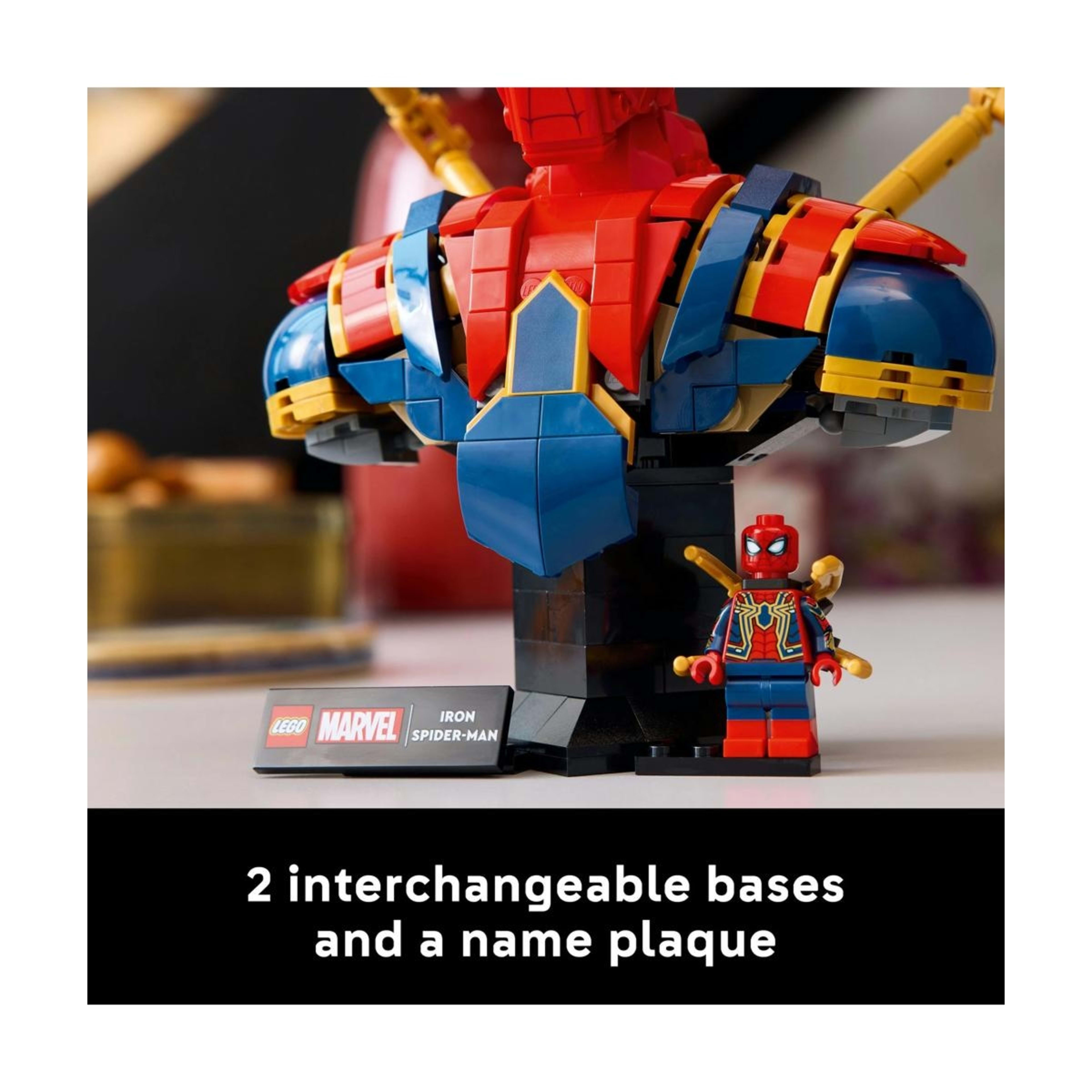 7 LEGO Super Heroes Iron Spider-Man Bust 76326, 7 of 10