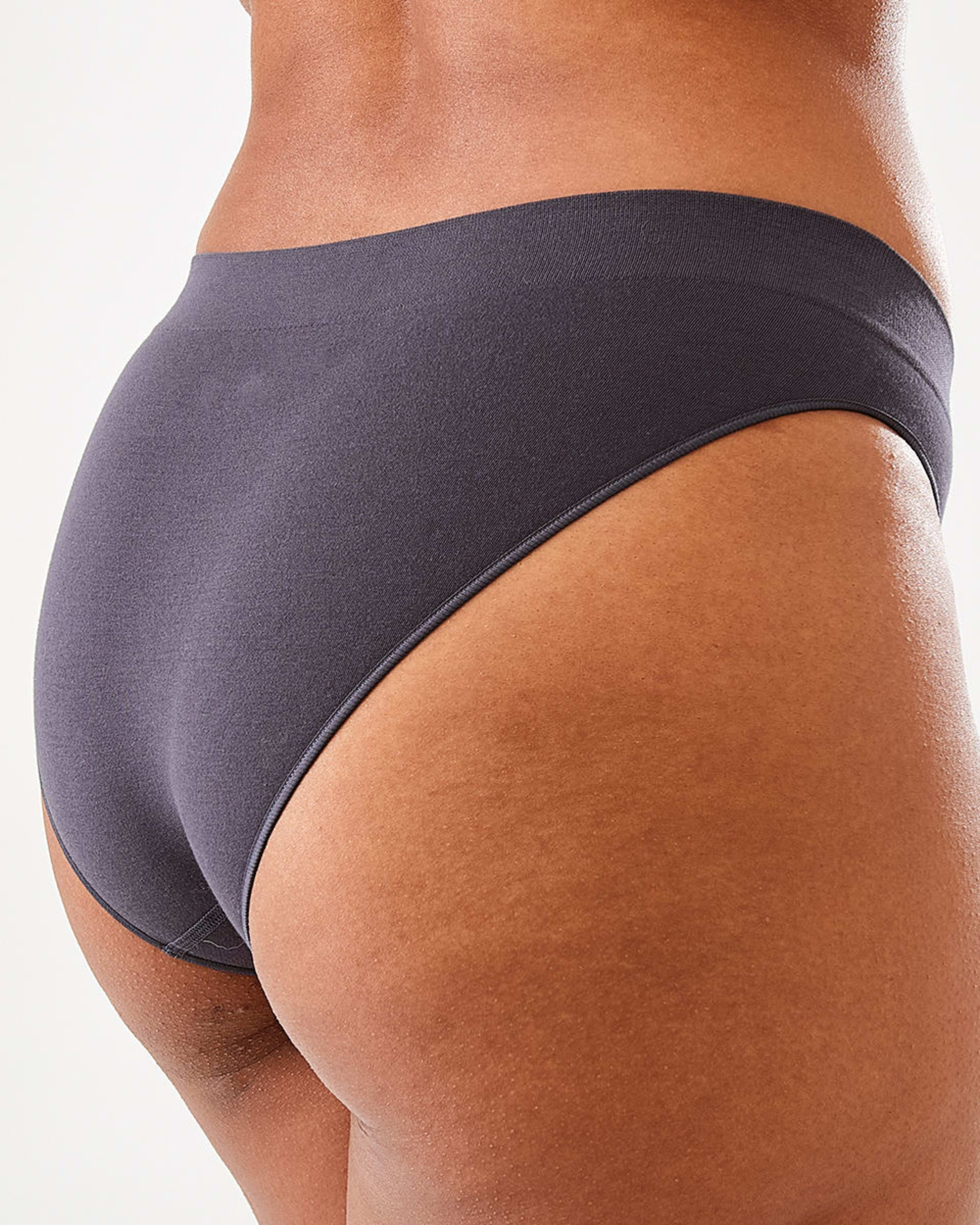 7 3 Pack Seamfree Cotton Bikini Briefs WASHED SLATE, SEAGRASS BLUE, BRIGHT TURQUOISE, 7 of 8