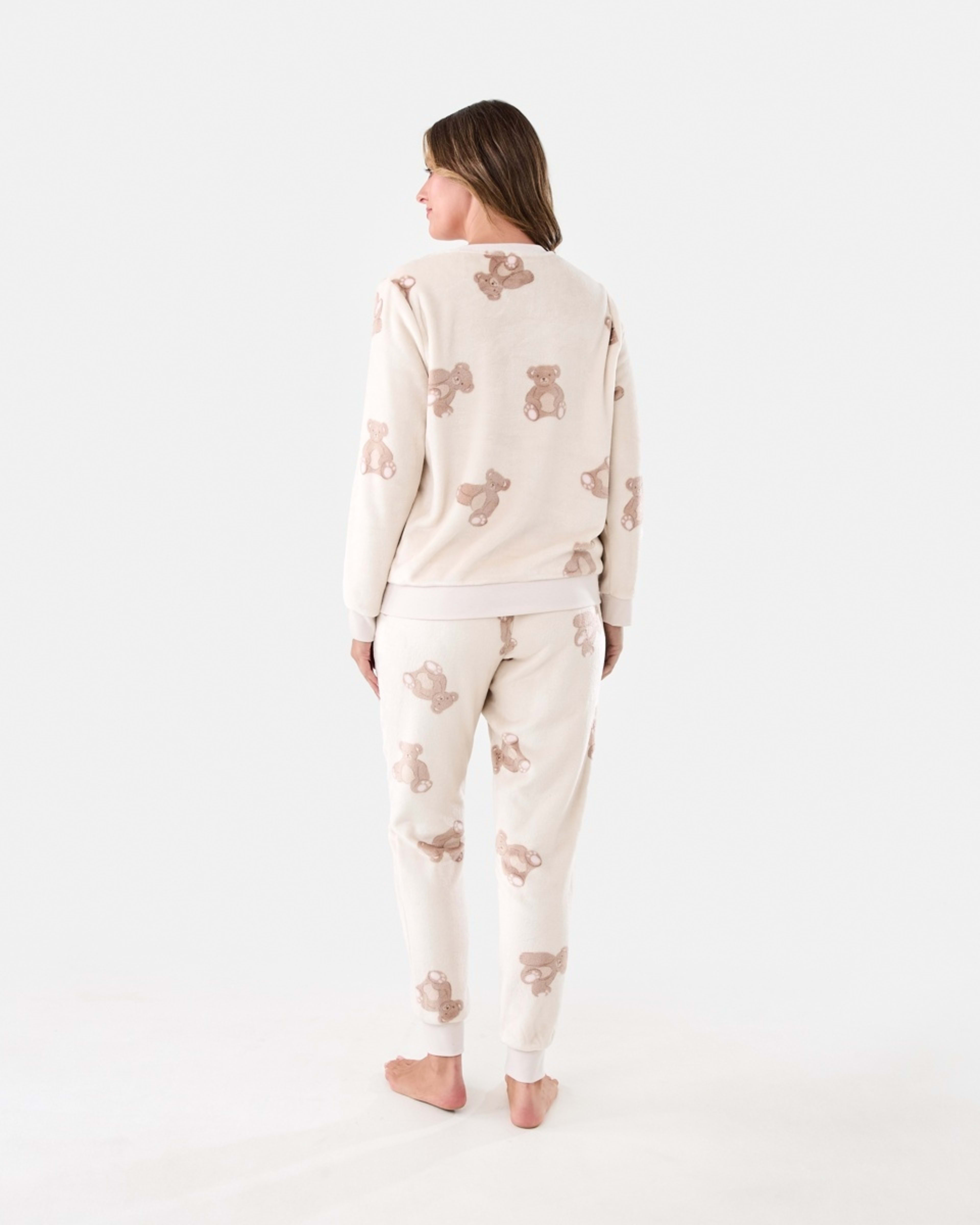 3 Fleece Top and Pants Pyjama Set Teddy Bear, 3 of 7