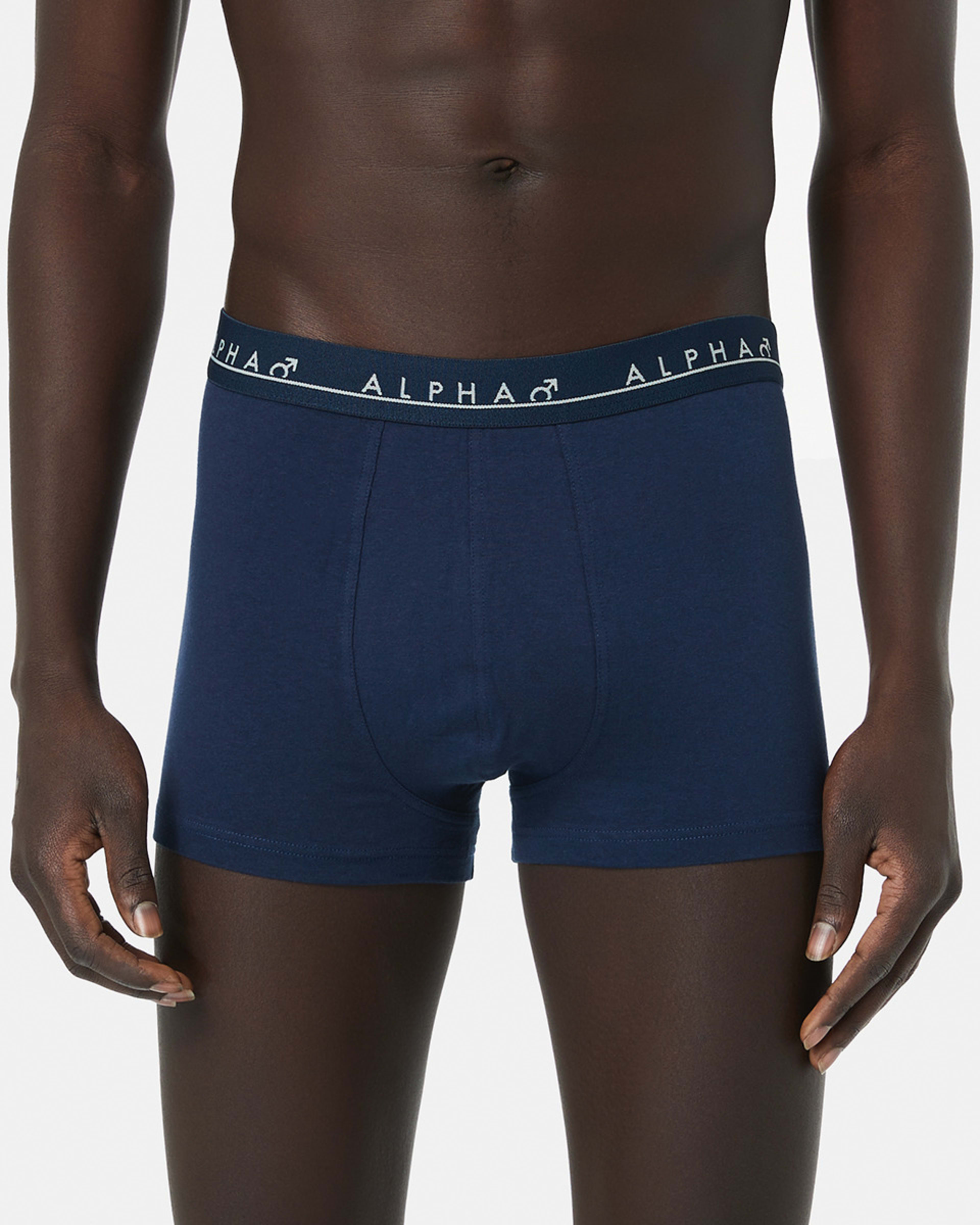 5 5 Pack Stripe and Plain Trunks RED NAVY GREY MULTI, 5 of 10