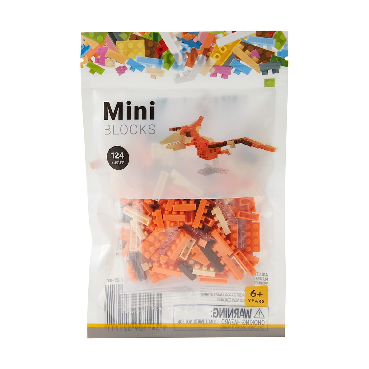 124 Piece Mini Blocks Pterodactyl Kmart