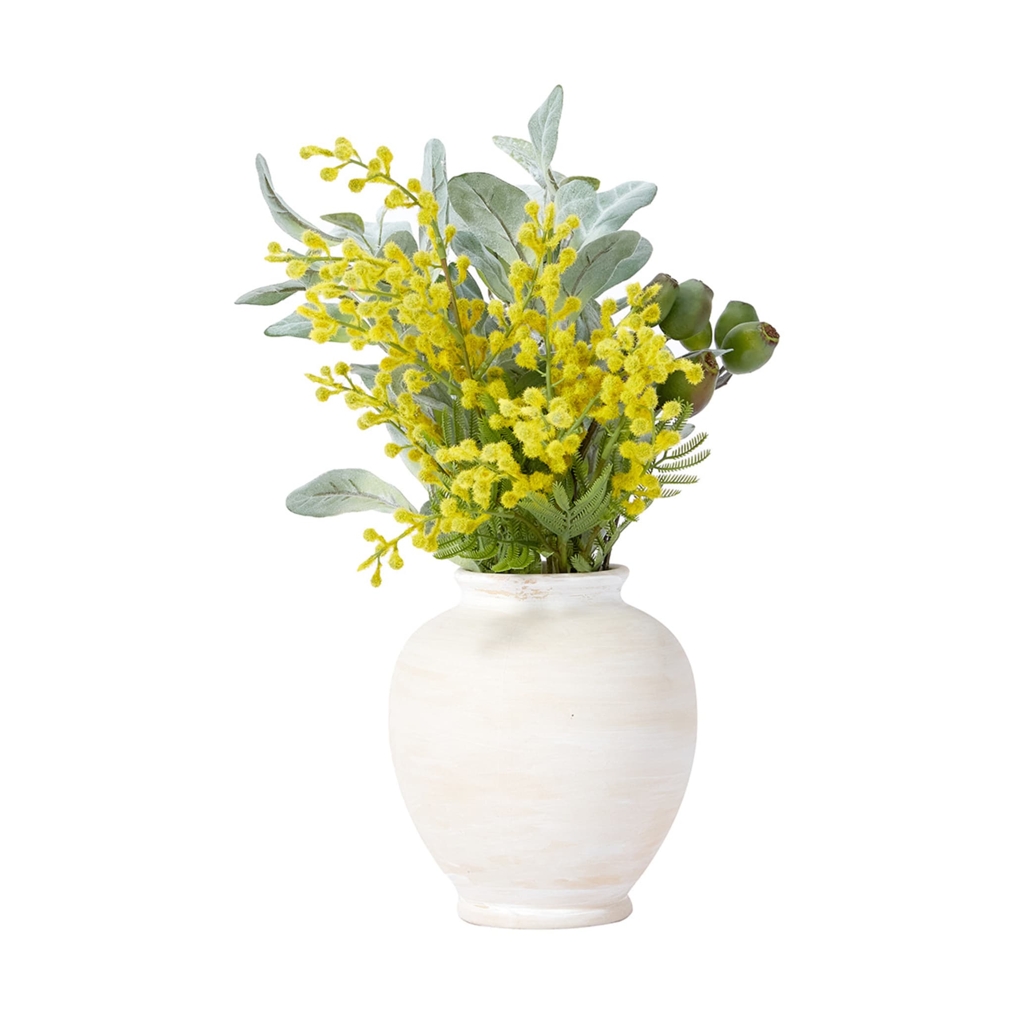Artificial Wattle in Vase Kmart
