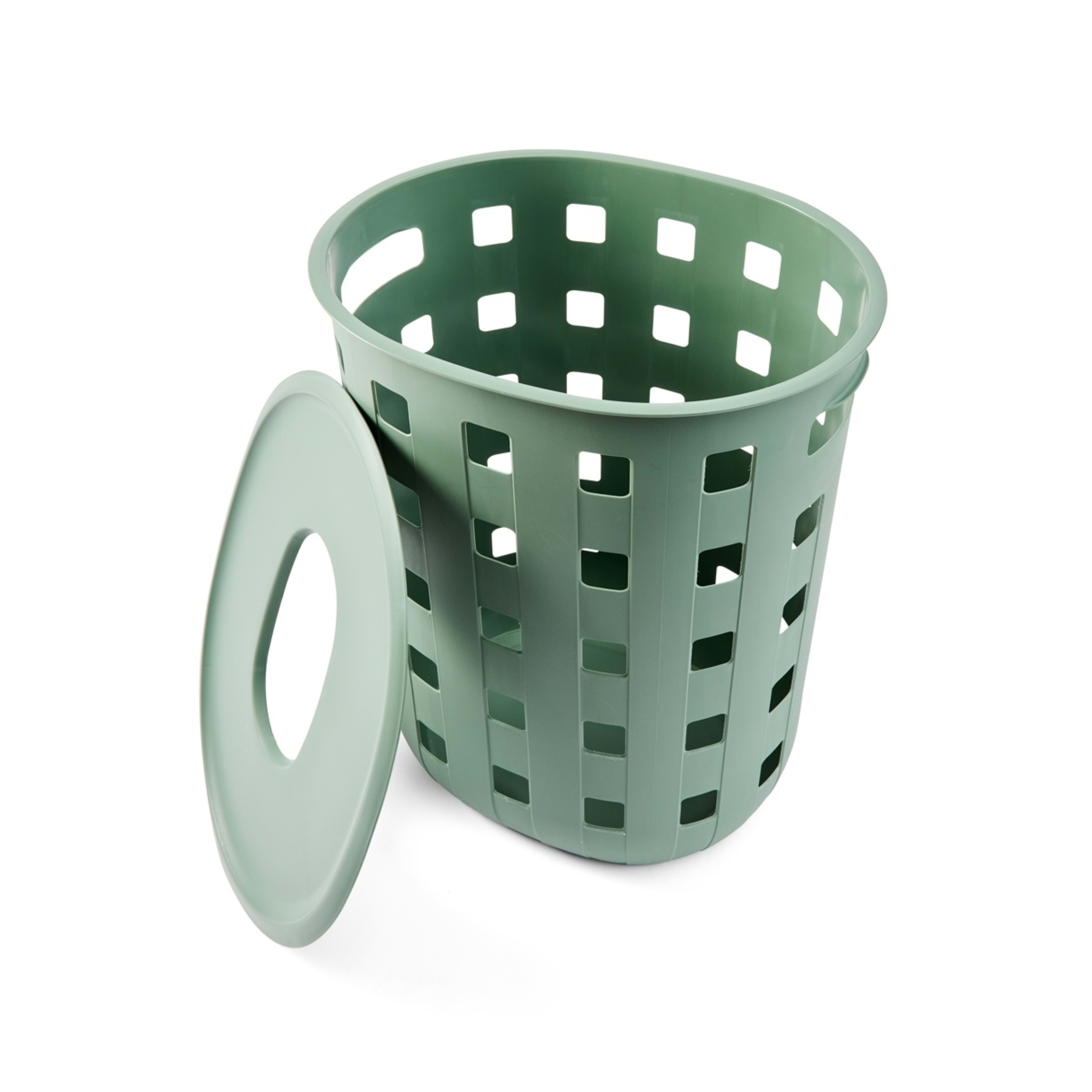 4 80L Trellis Laundry Hamper - Green, 4 of 7