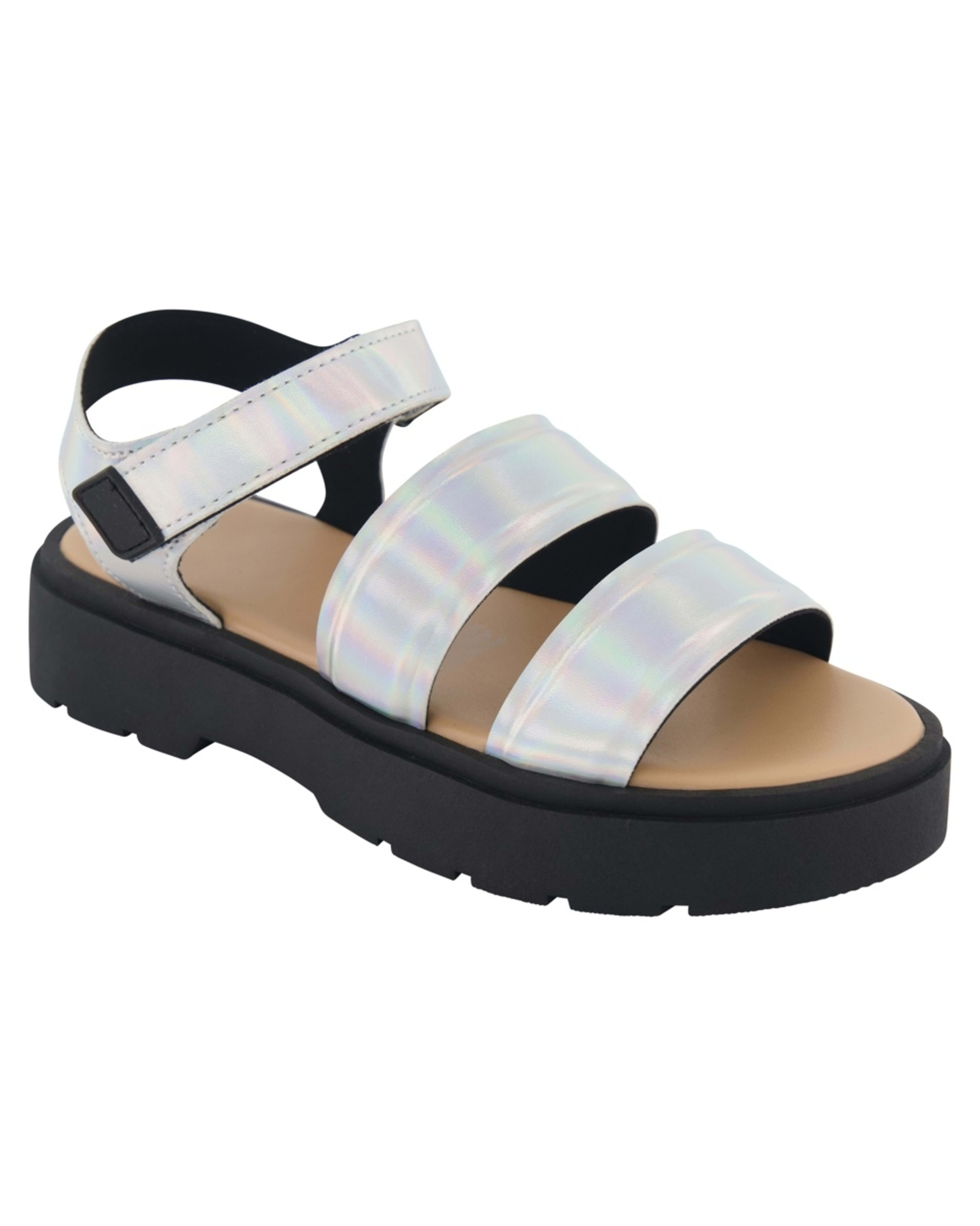 1 Senior Chunky Sandals Irridsilvr, 1 of 4