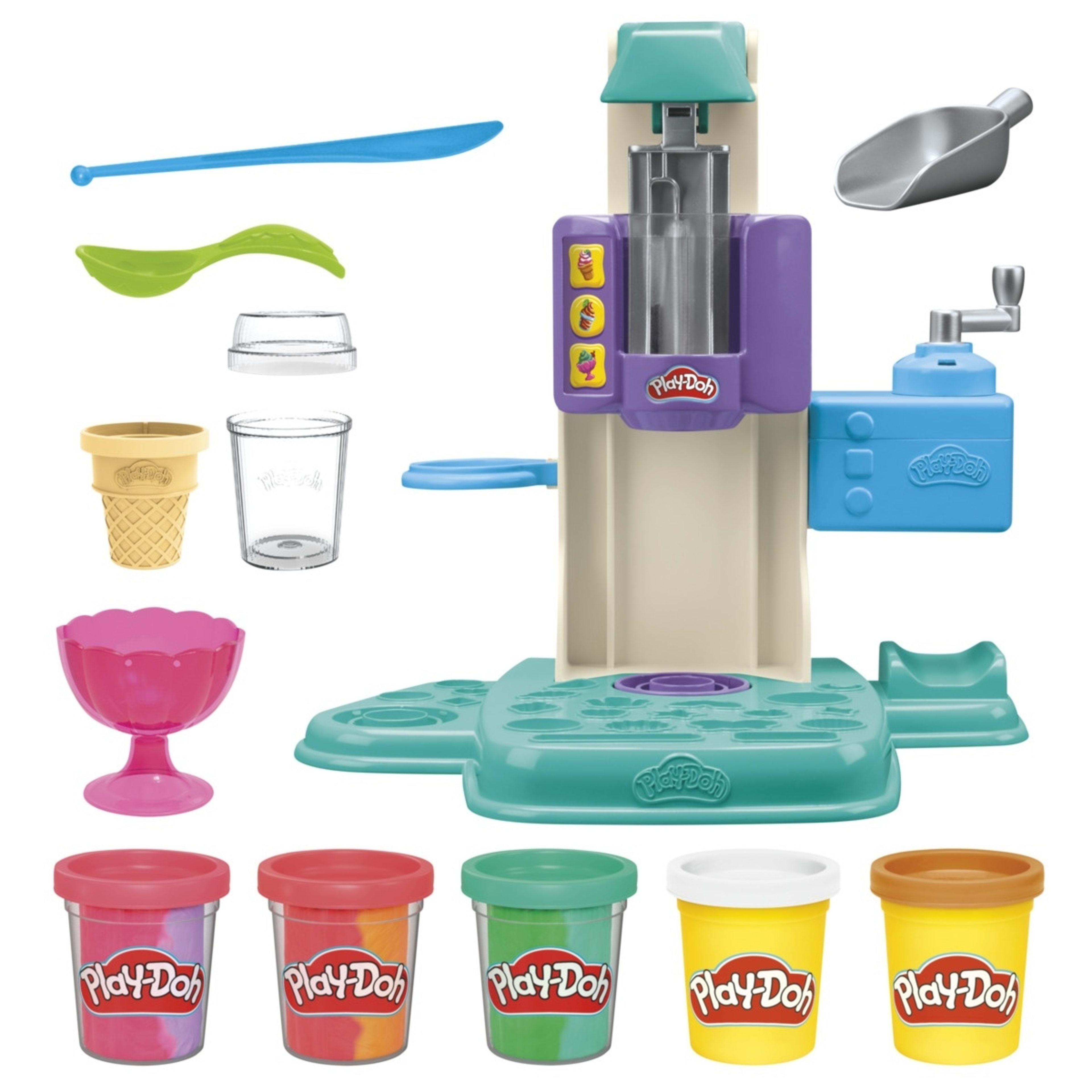 2 Play-Doh Rainbow Swirl Ice Cream Playset, 2 of 3