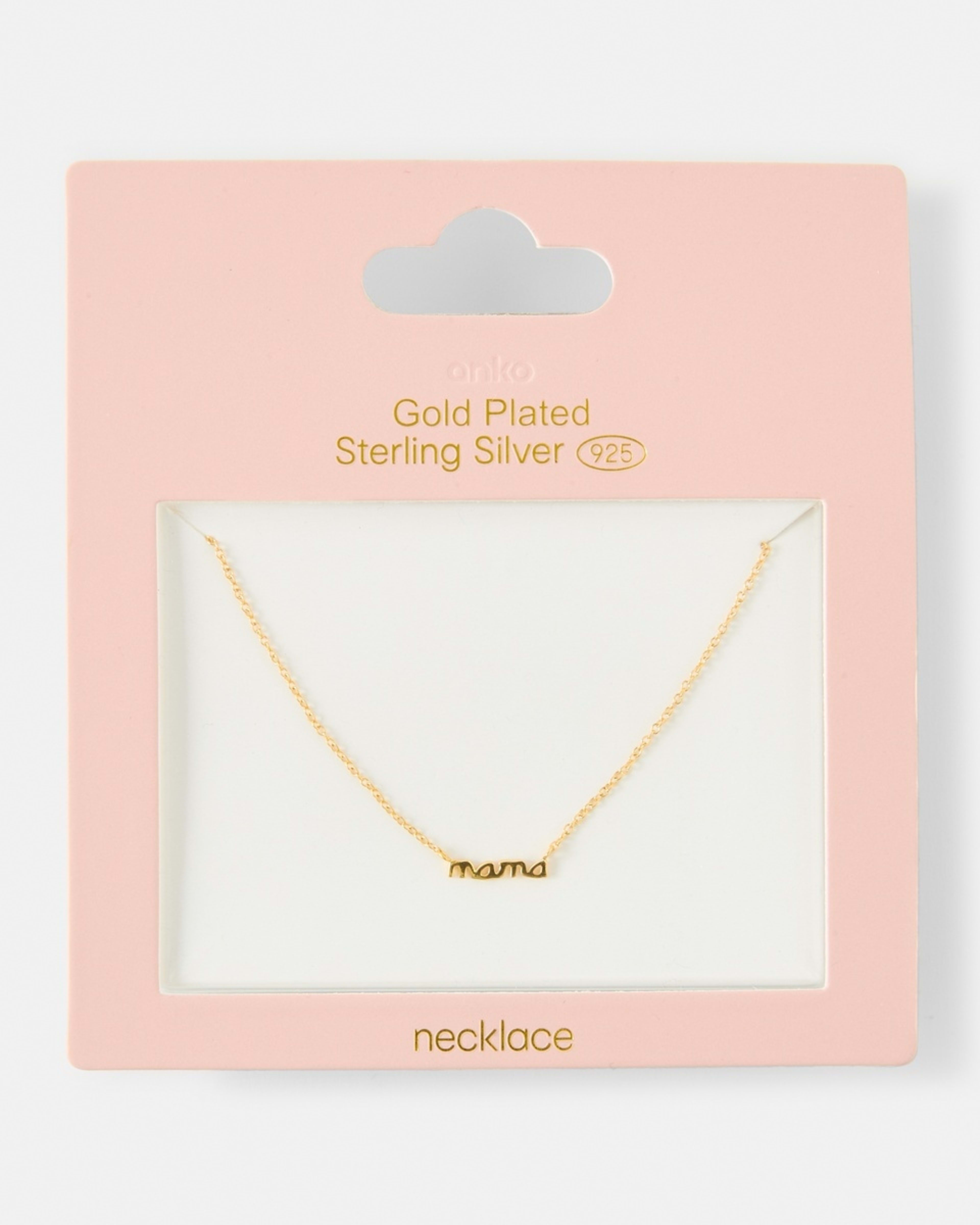 4 Mother's Day Gold Plated Sterling Silver 'Mama' Necklace Gold, 4 of 4