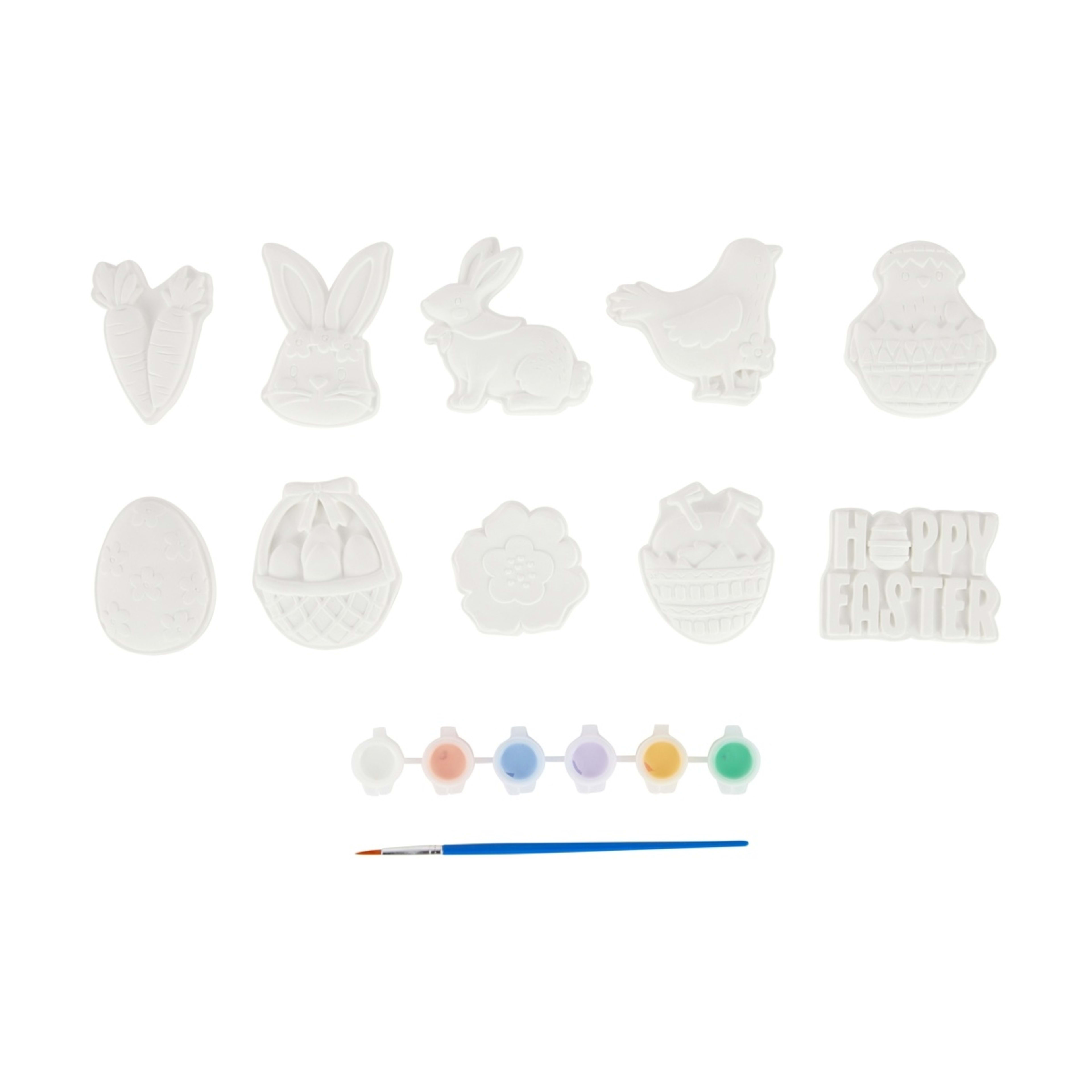 2 17 Piece Paint Your Own Easter Plaster Set, 2 of 6