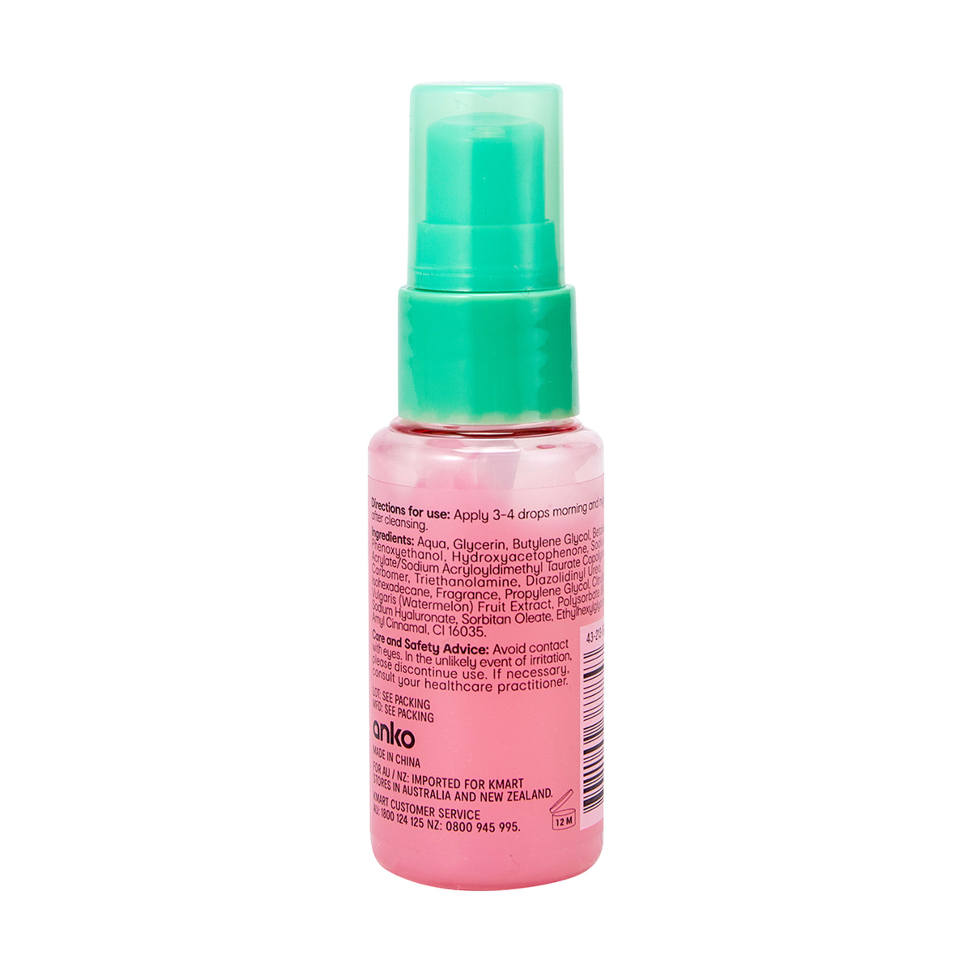 Hydrating Serum 30ml Watermelon Kmart